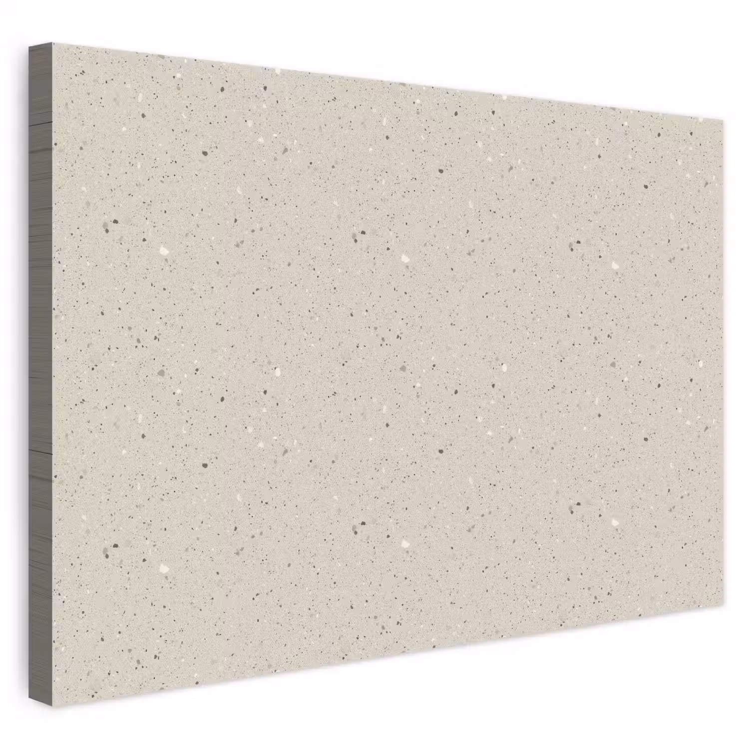 Lichtbeige - Terrazzo - Grijs canvas 2cm klein 34 -3d