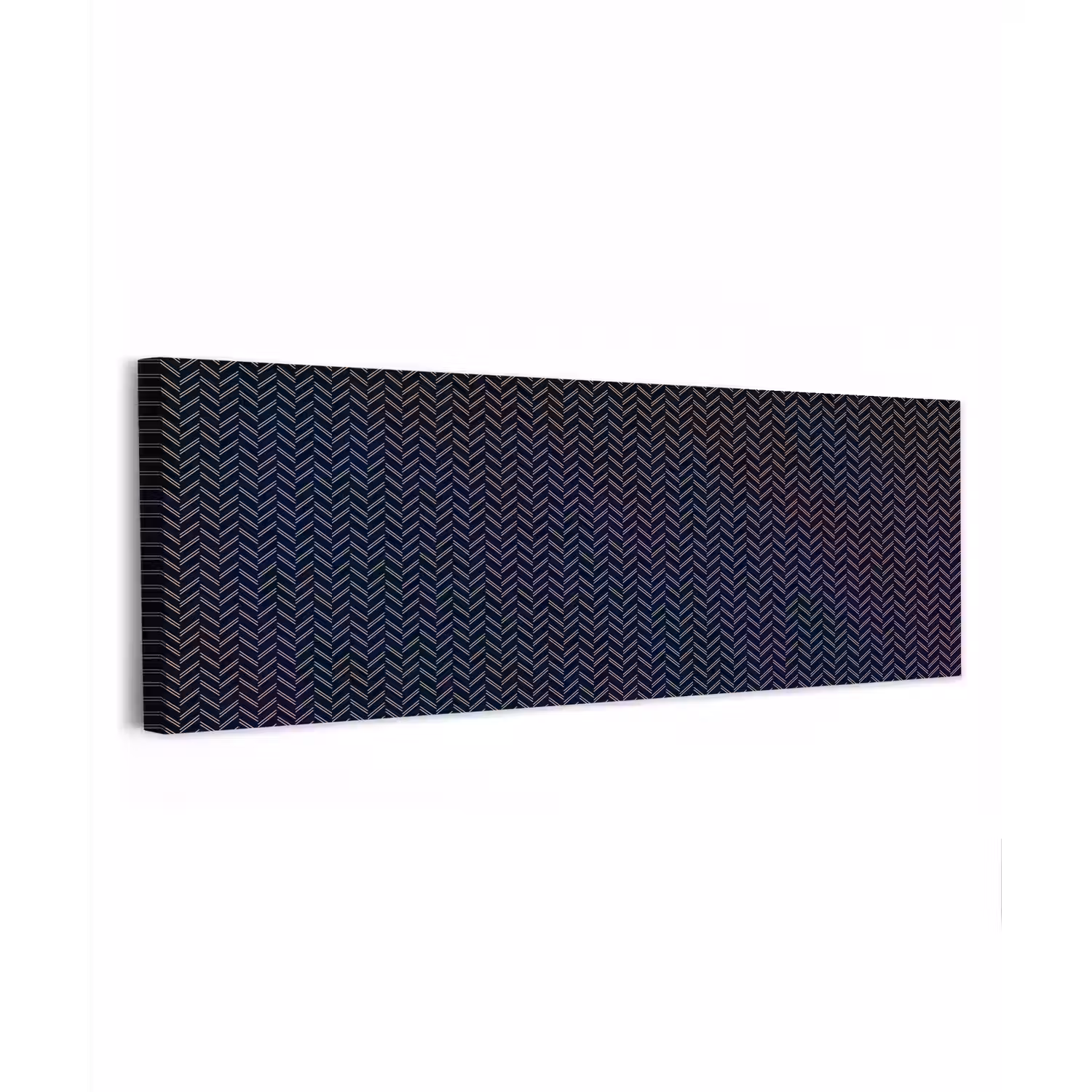 Plaid - Patroon - Visgraad - Blauw canvas 2cm klein 828 -z3d