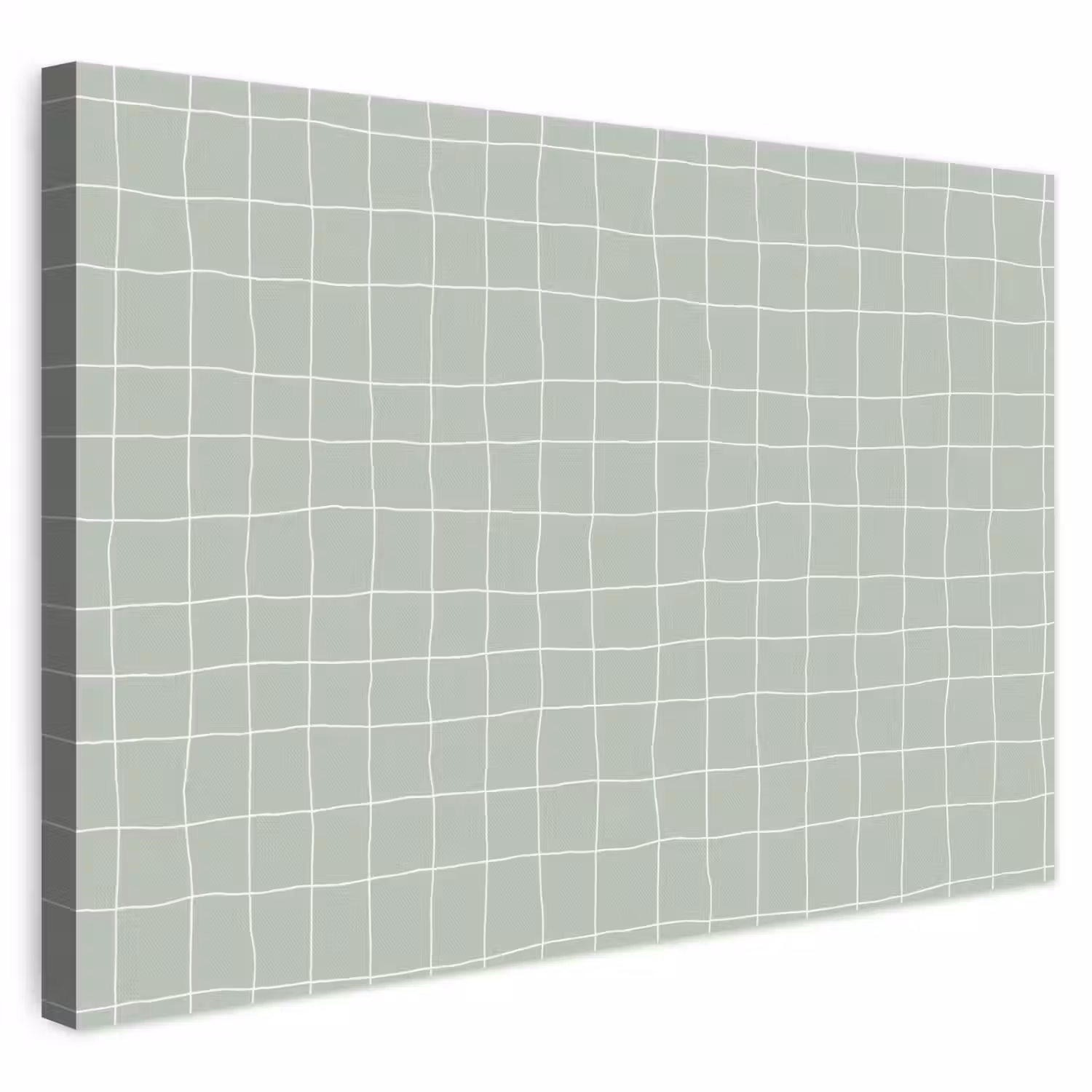 Ruitpatroon - Golvend - Groen canvas 2cm klein 34 -3d
