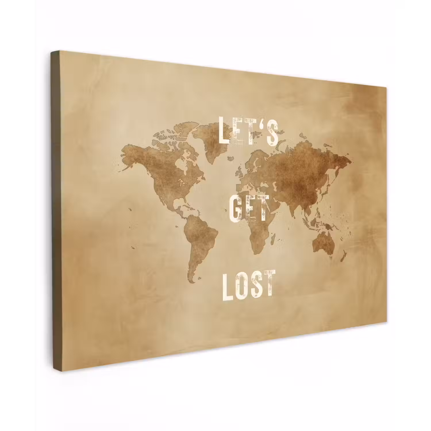 Kaart - Vintage - Quote canvas 2cm klein -z3d