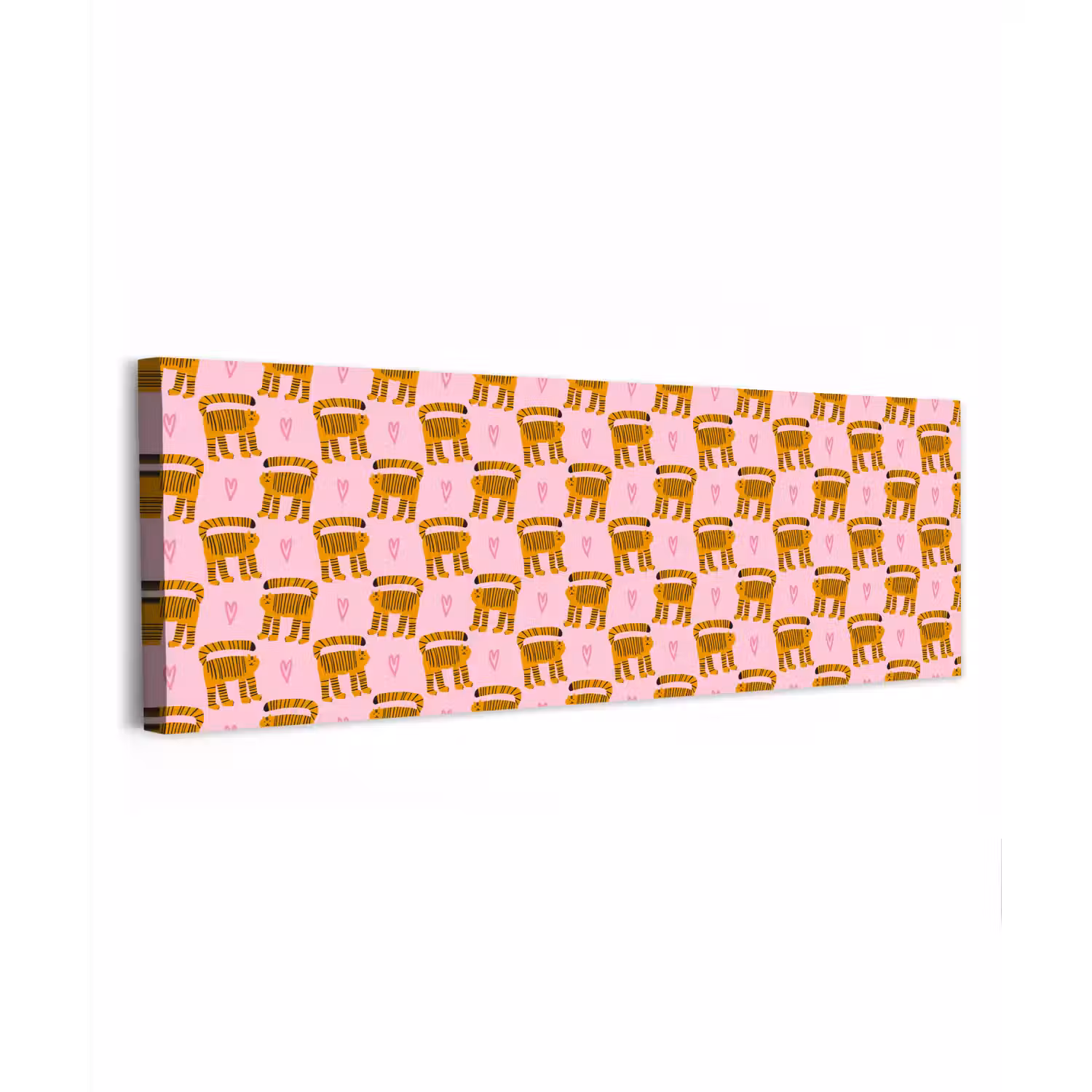 Katten - Roze - Hartjes canvas 2cm klein 828 -z3d