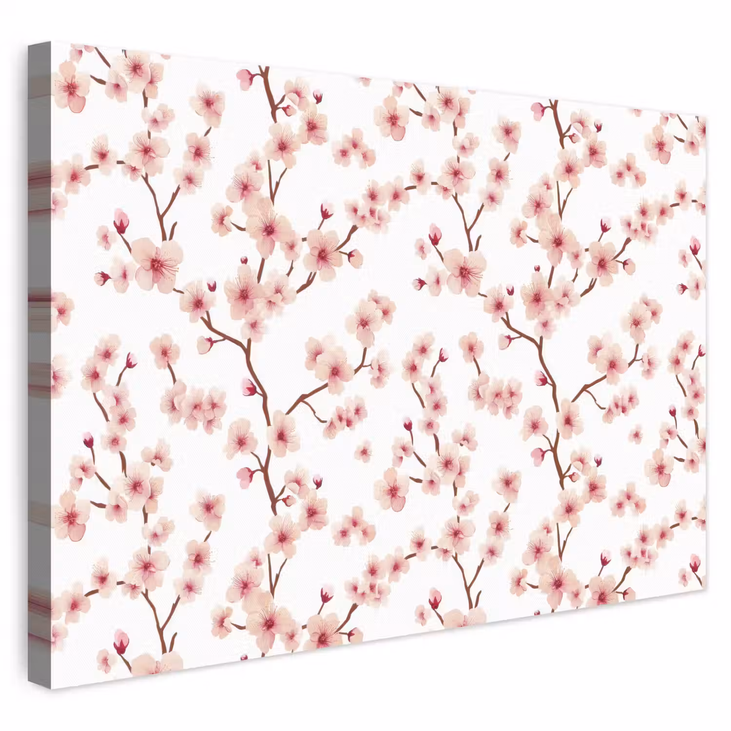 Kersenbloesem - Takken - Roze canvas 2cm klein 34 -3d