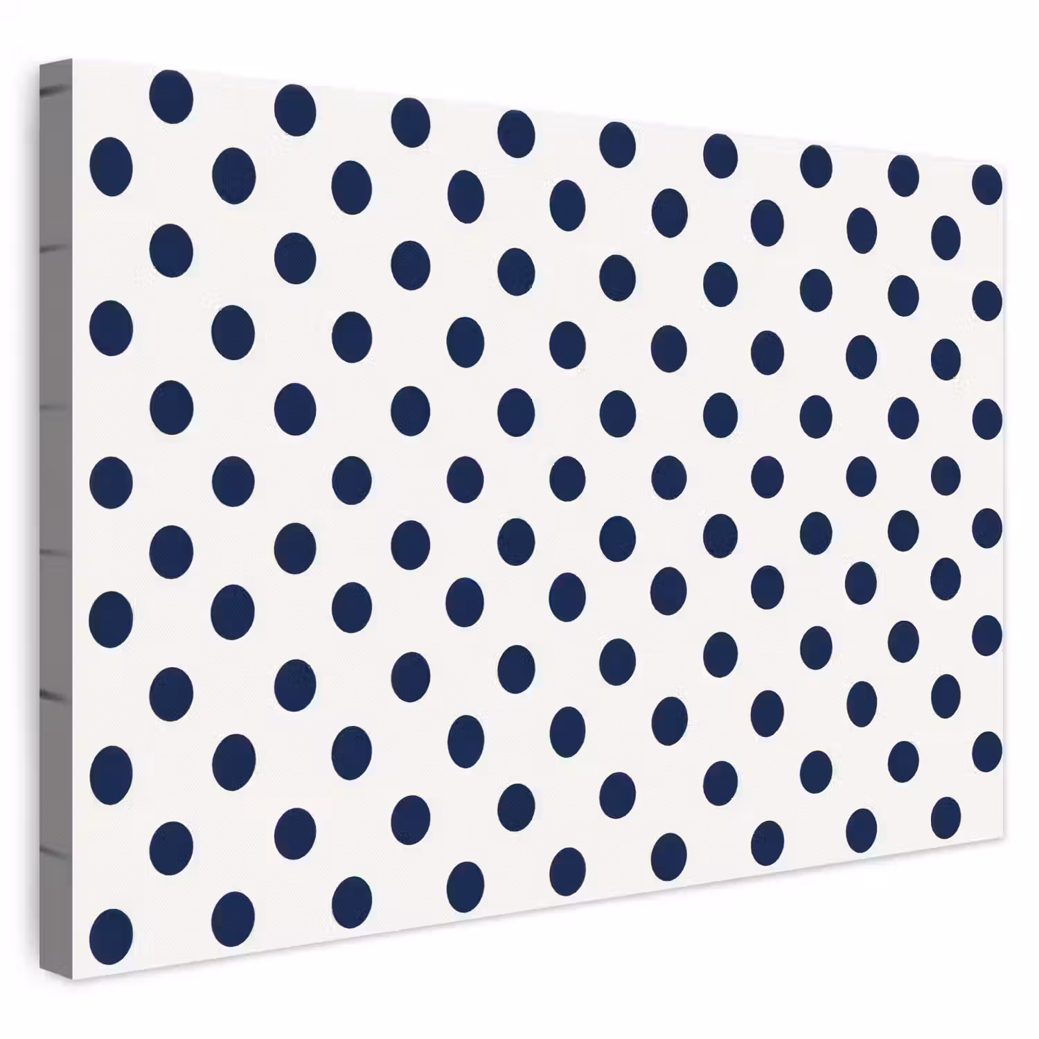 Klassiek - Stippen - Blauw canvas 2cm klein 34 -3d