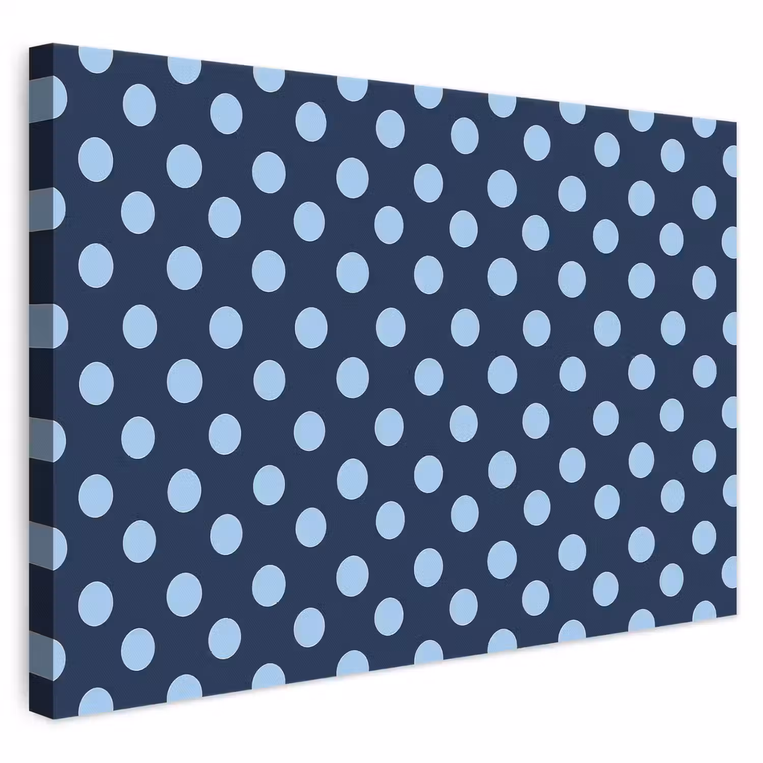 Klassiek - Dots - Blauw canvas 2cm klein 34 -3d
