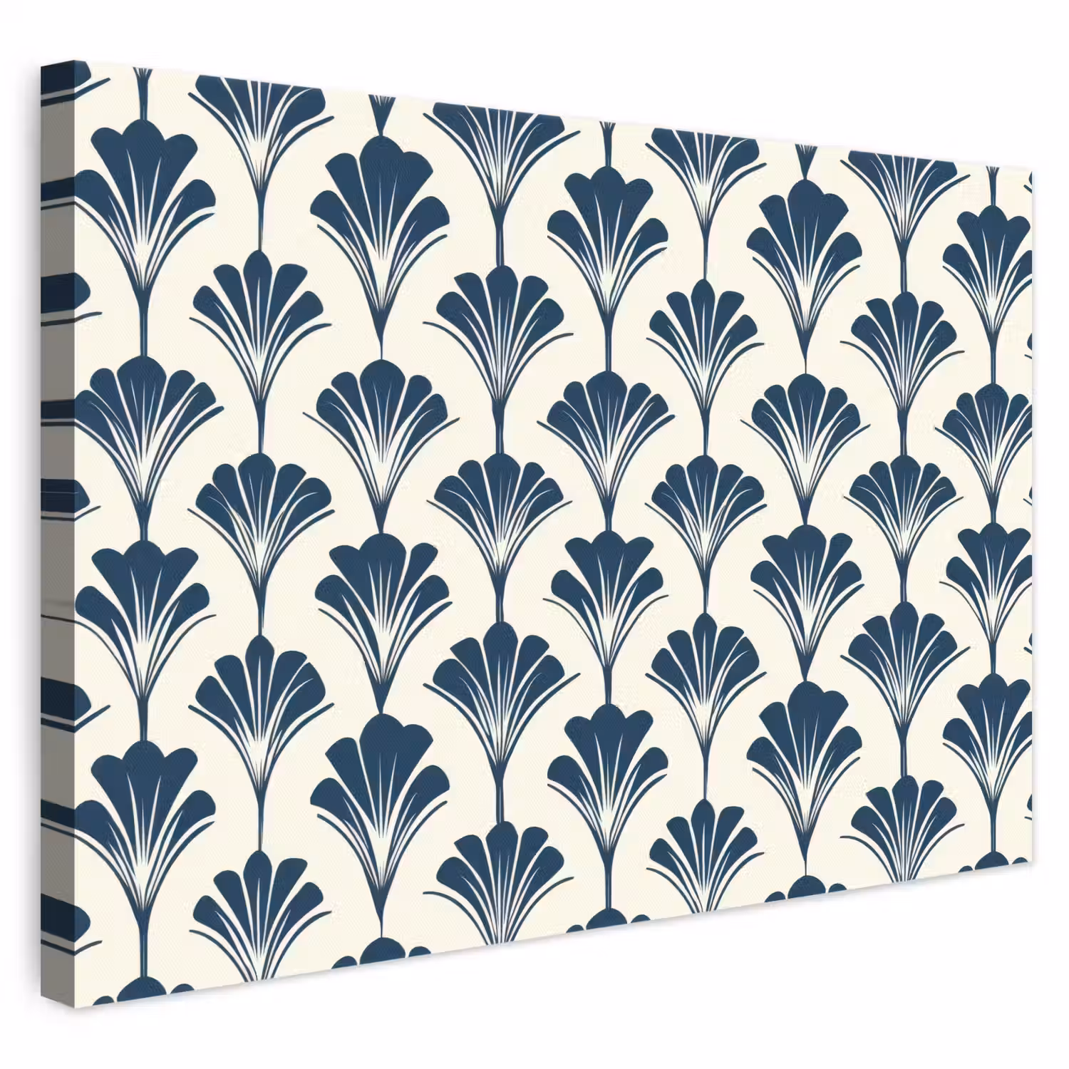 Klassiek - Motief - Blauw canvas 2cm klein 34 -3d