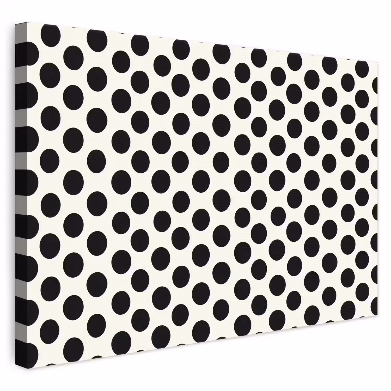 Klassiek - Stippen - Zwart canvas 2cm klein 34 -3d