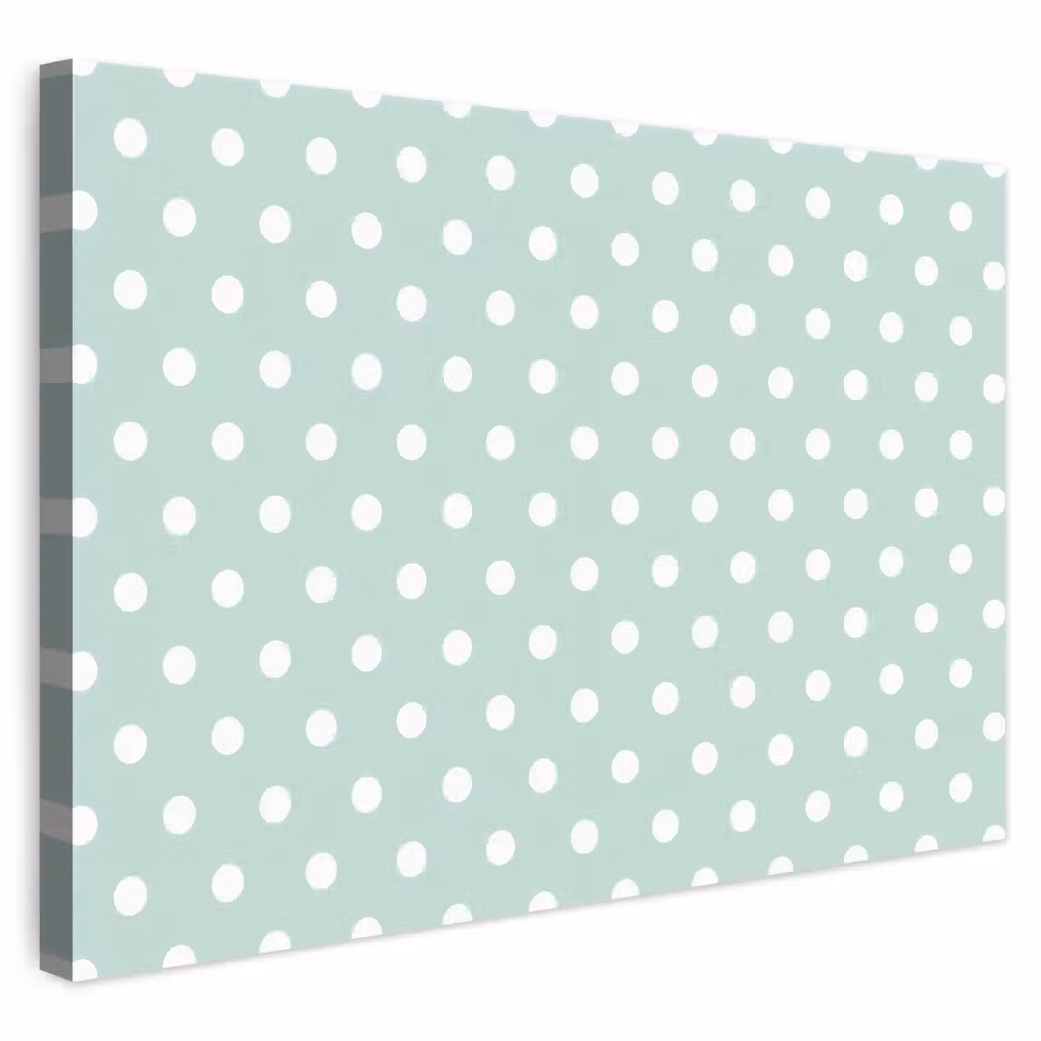Klassiek - Polka - Groen canvas 2cm klein 34 -3d