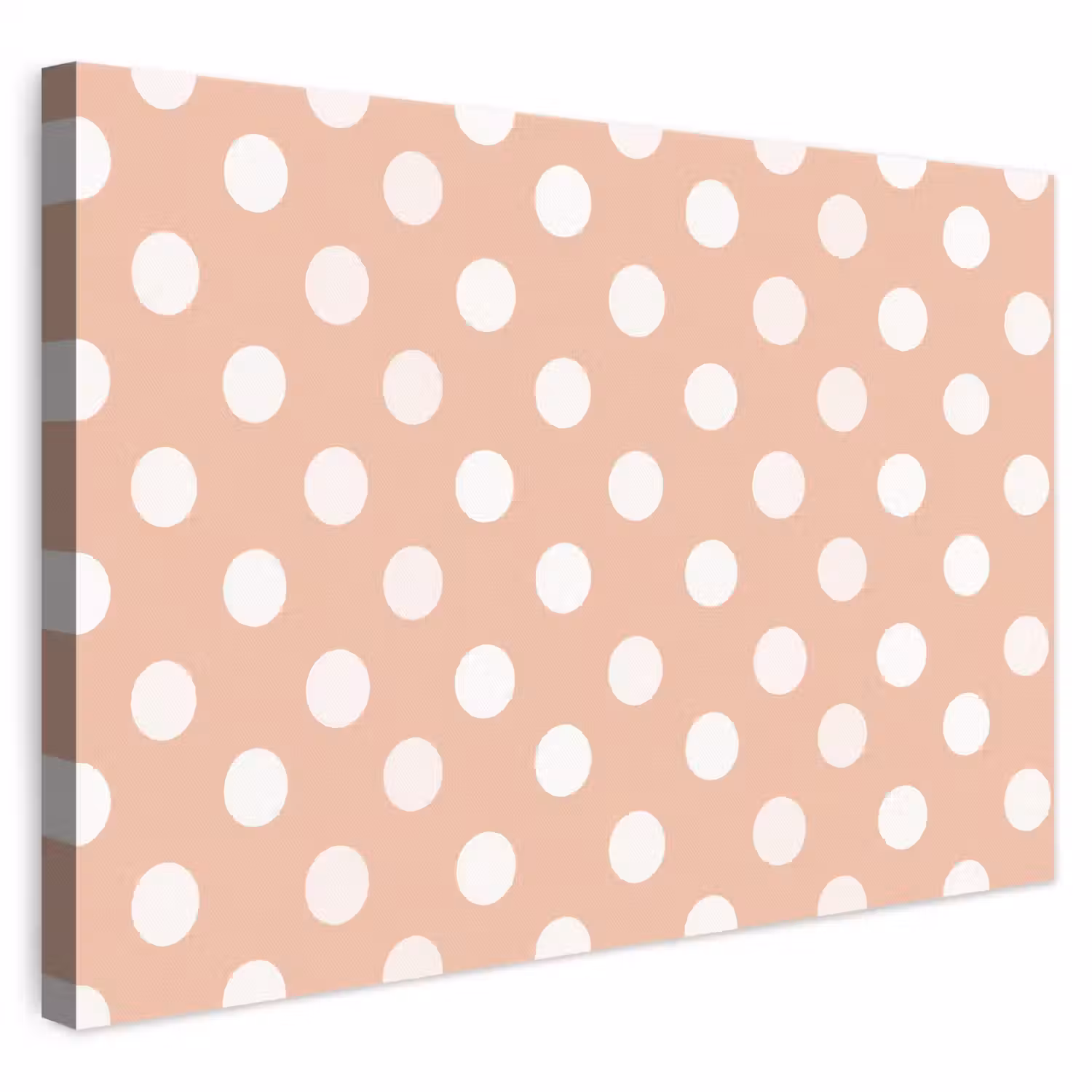 Klassiek - Polka - Perzik canvas 2cm klein 34 -3d