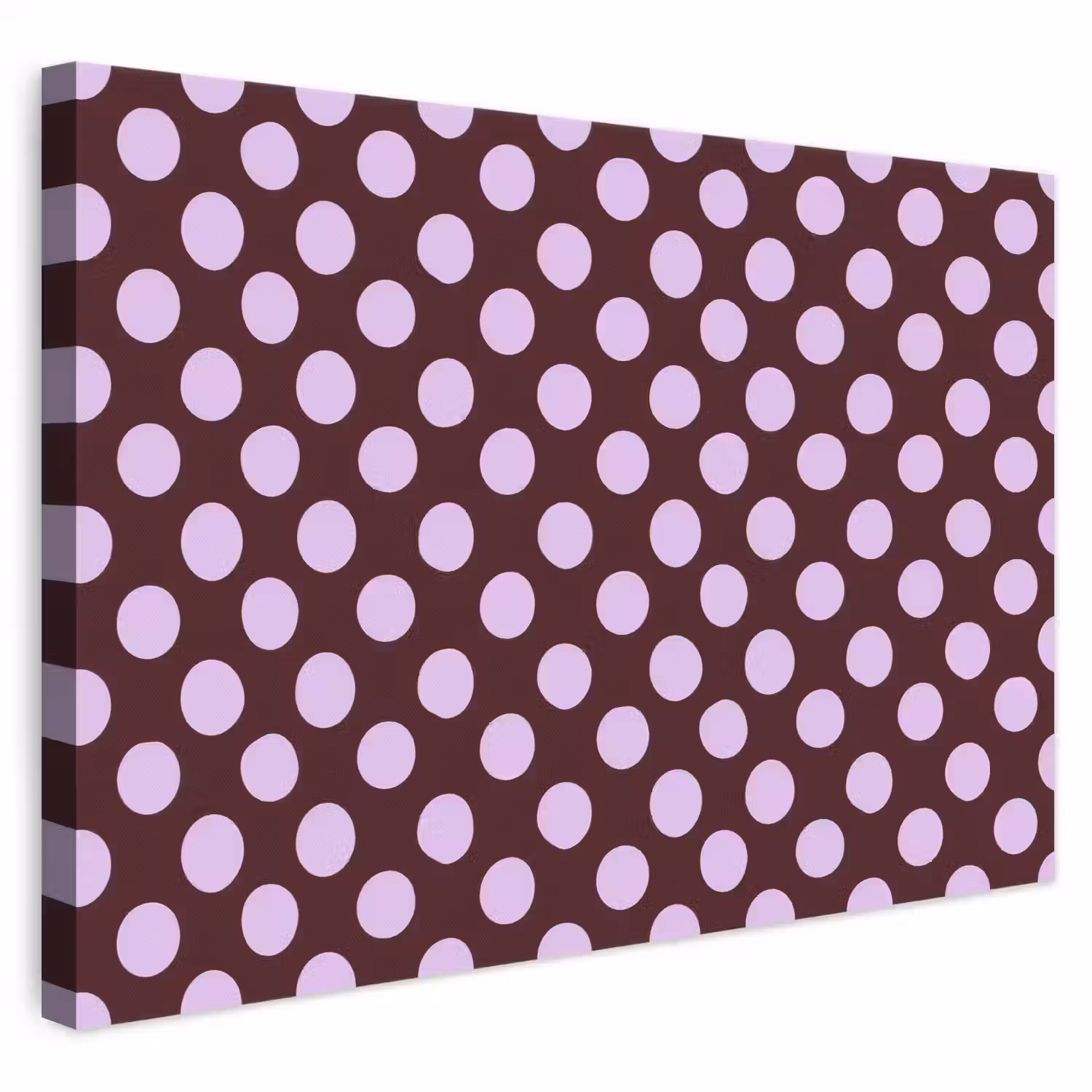 Klassiek - Stippen - Paars canvas 2cm klein 34 -3d