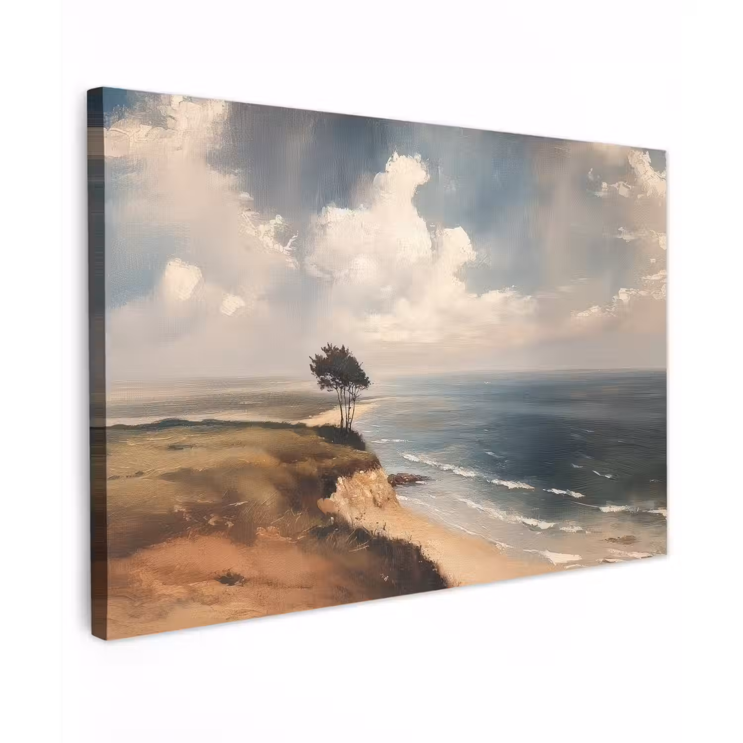 Klif - Zee - Boom canvas 2cm klein -z3d