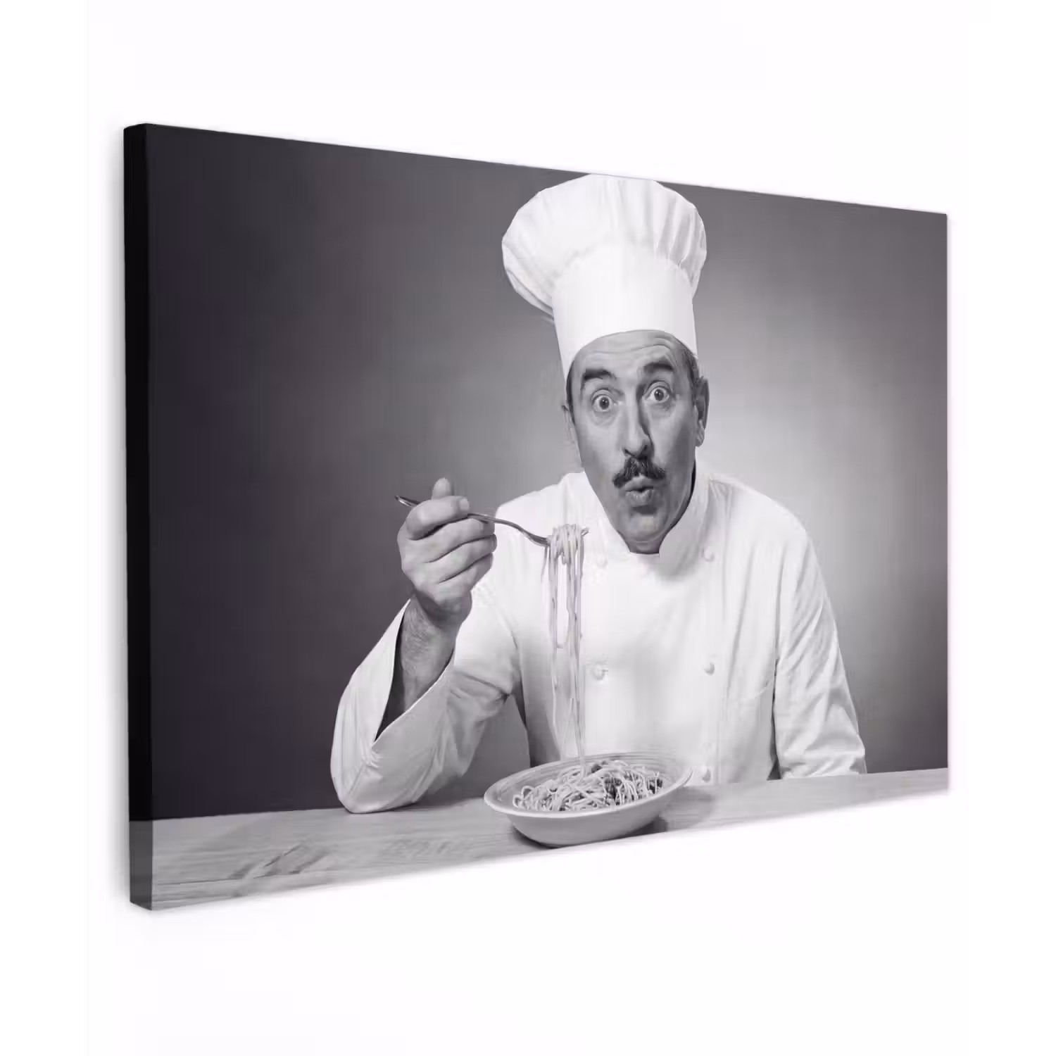 Chef - Spaghetti - Pasta canvas 2cm klein -z3d