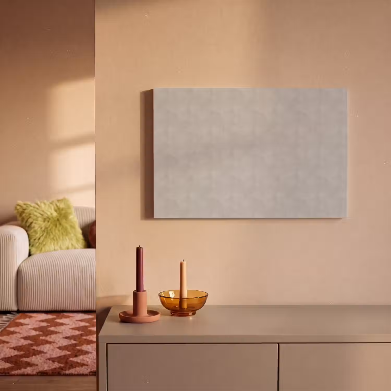 Beton - Patroon - Abstract canvas 2cm klein 34 -sfeer1