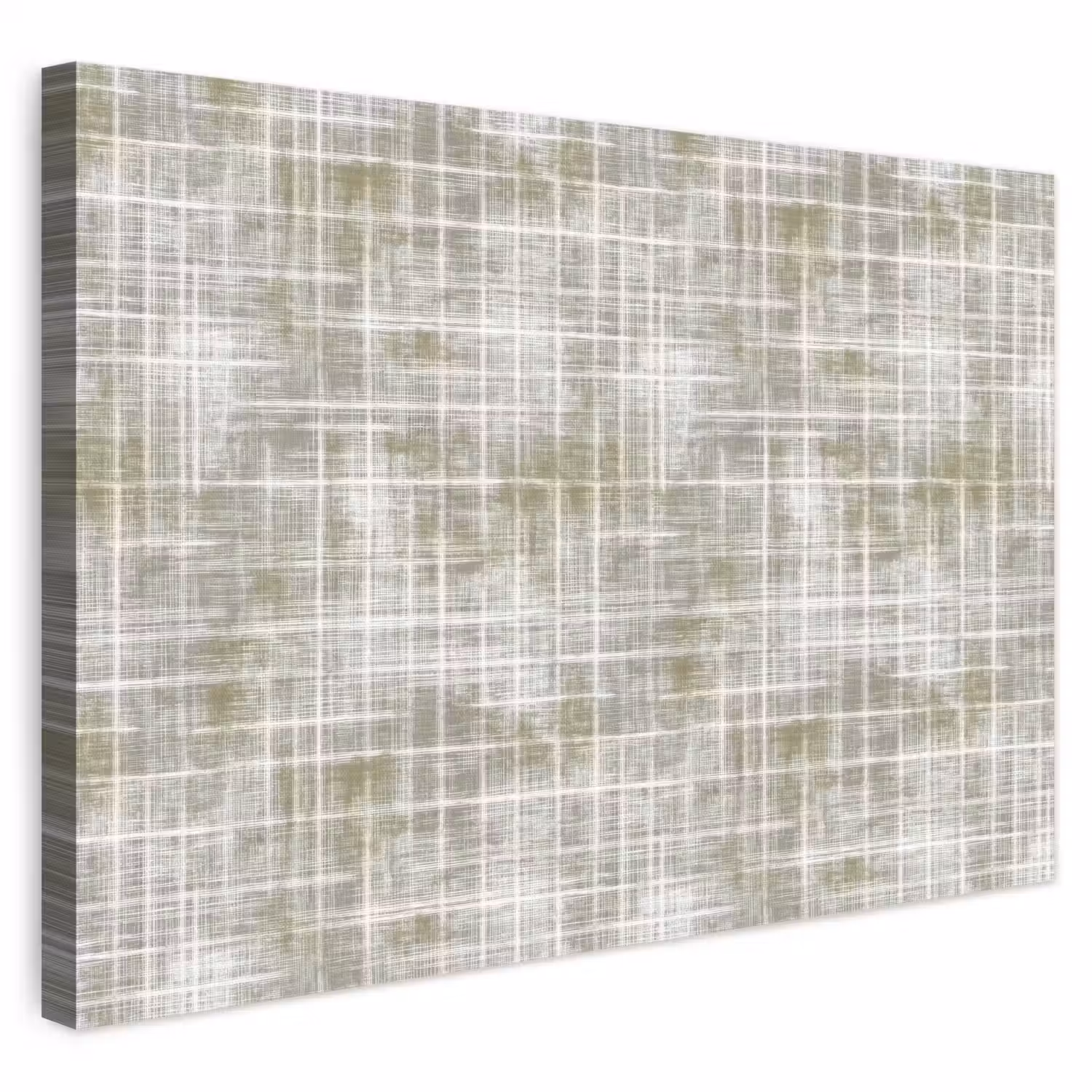 Linnen - Patroon - Groen canvas 2cm klein 34 -3d