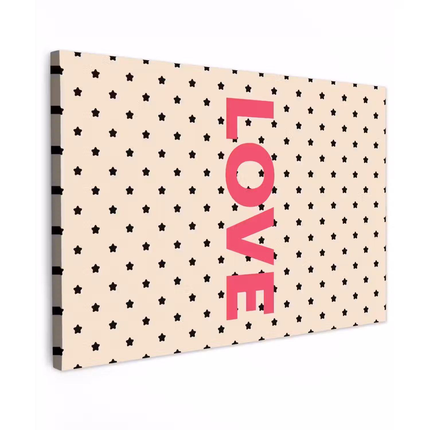 Love - Stippen - Roze canvas 2cm klein -z3d