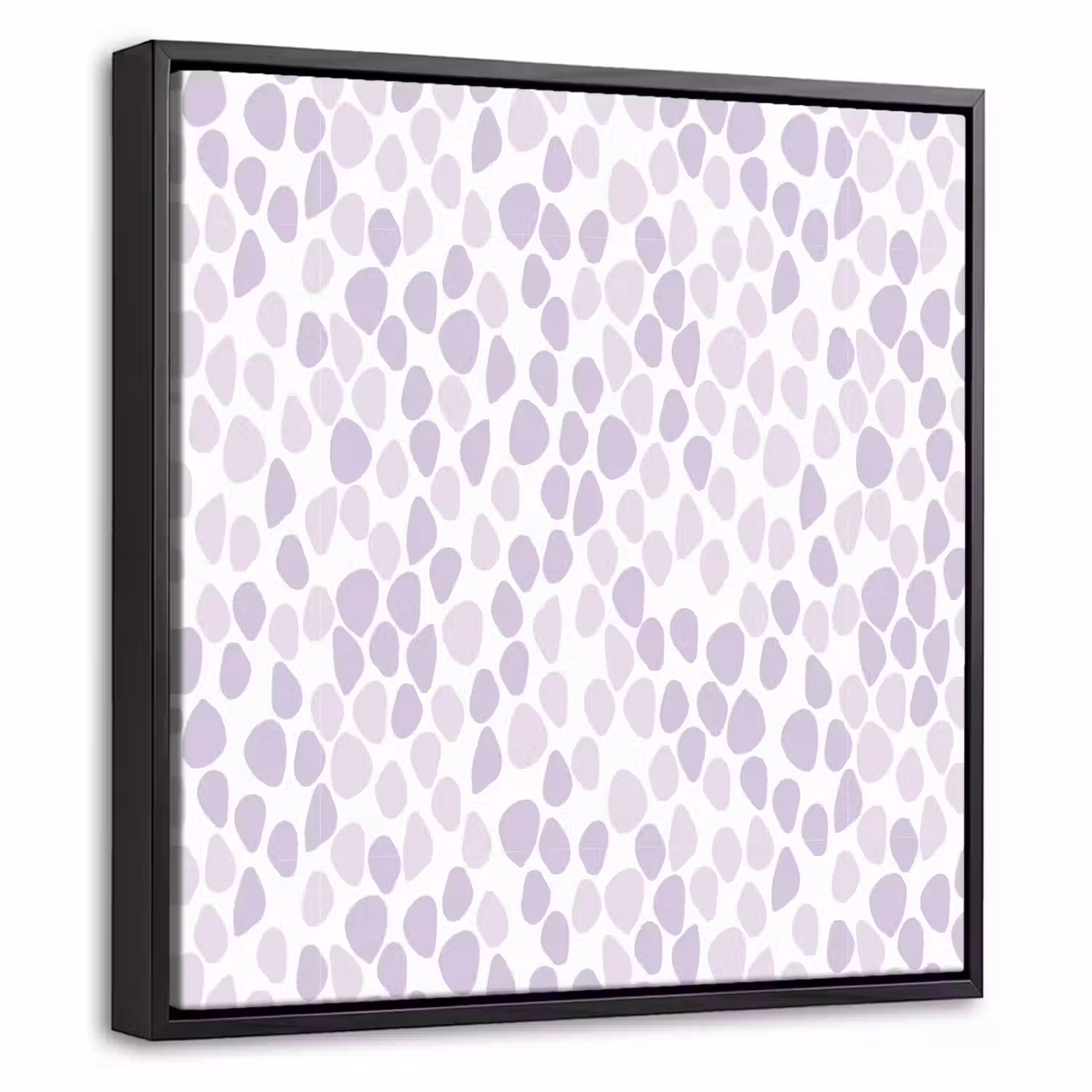 Paars - Vormen - Patroon Canvas met baklijst klein 1124 -threedimensional_3d_global
