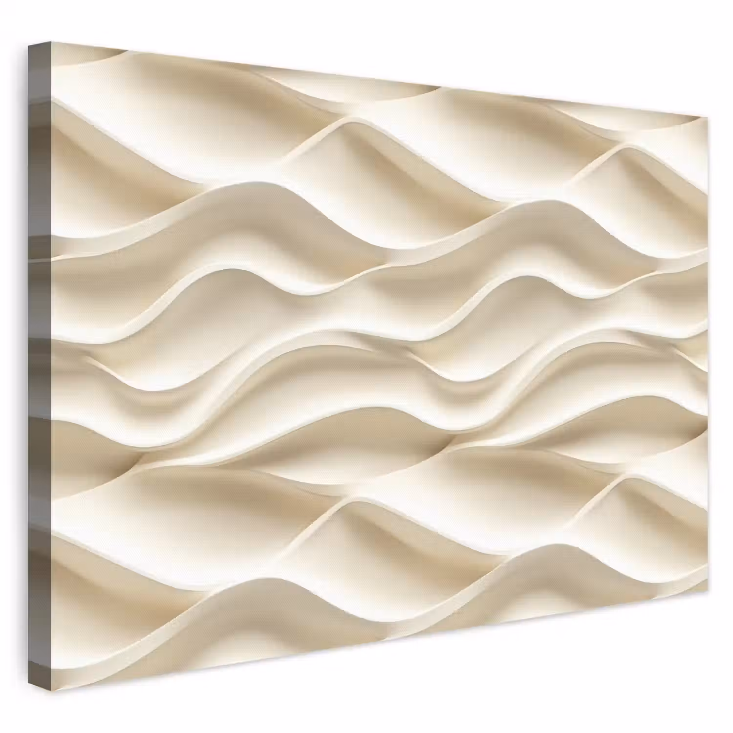 Lijnen - Golvend - Crème canvas 2cm klein 34 -3d