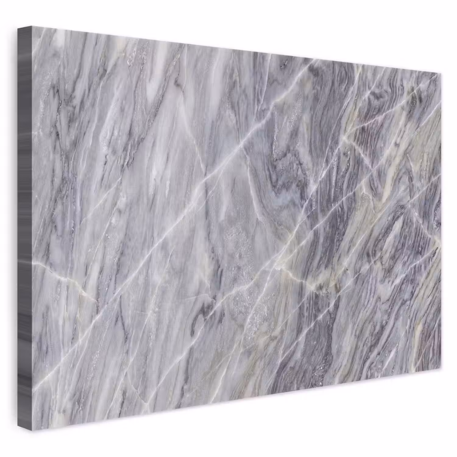 Marmer - Ader - Patroon - Abstract - Grijs canvas 2cm klein -3d
