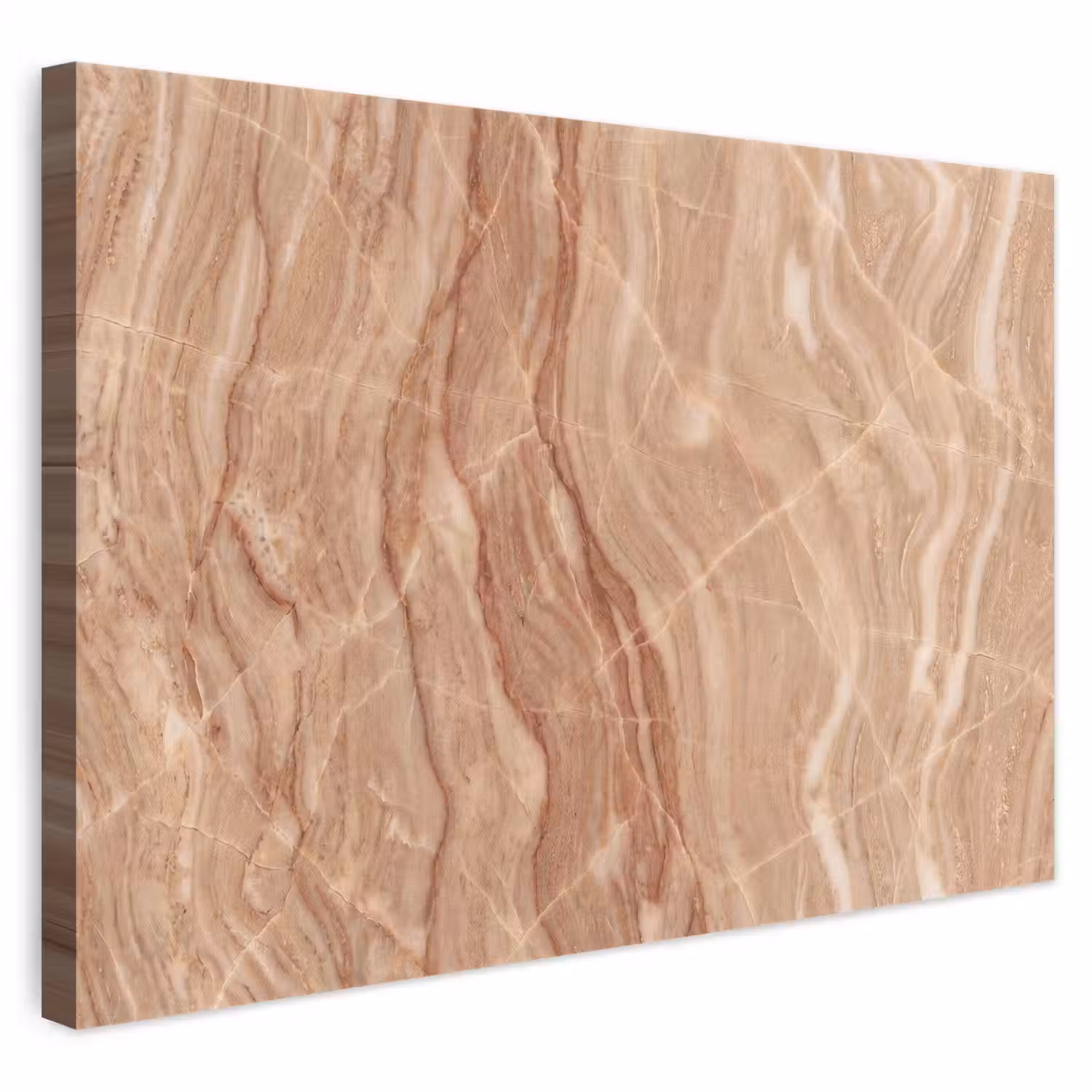 Marmer - Ader - Natuur - Abstract - Beige canvas 2cm klein -3d