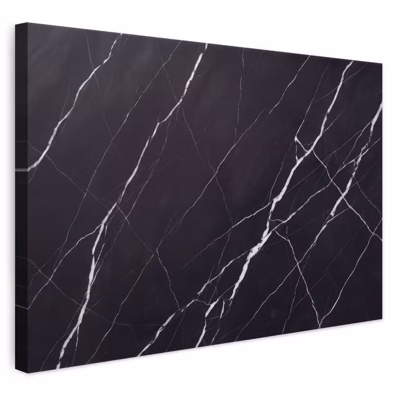 Marmer - Patroon - Abstract - Modern - Zwart canvas 2cm klein -3d