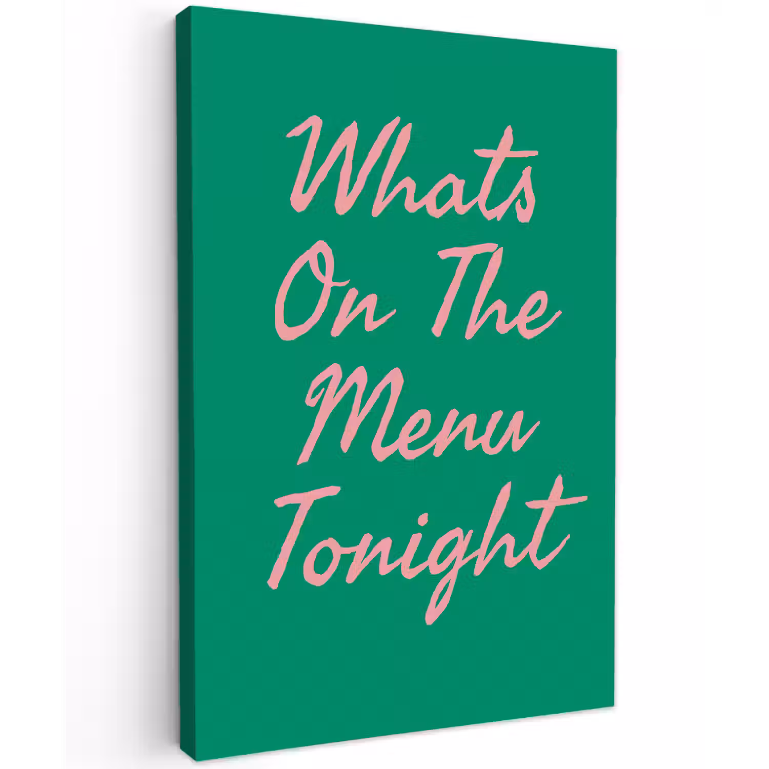 Menu - Quote - Roze canvas 2cm klein -z3d