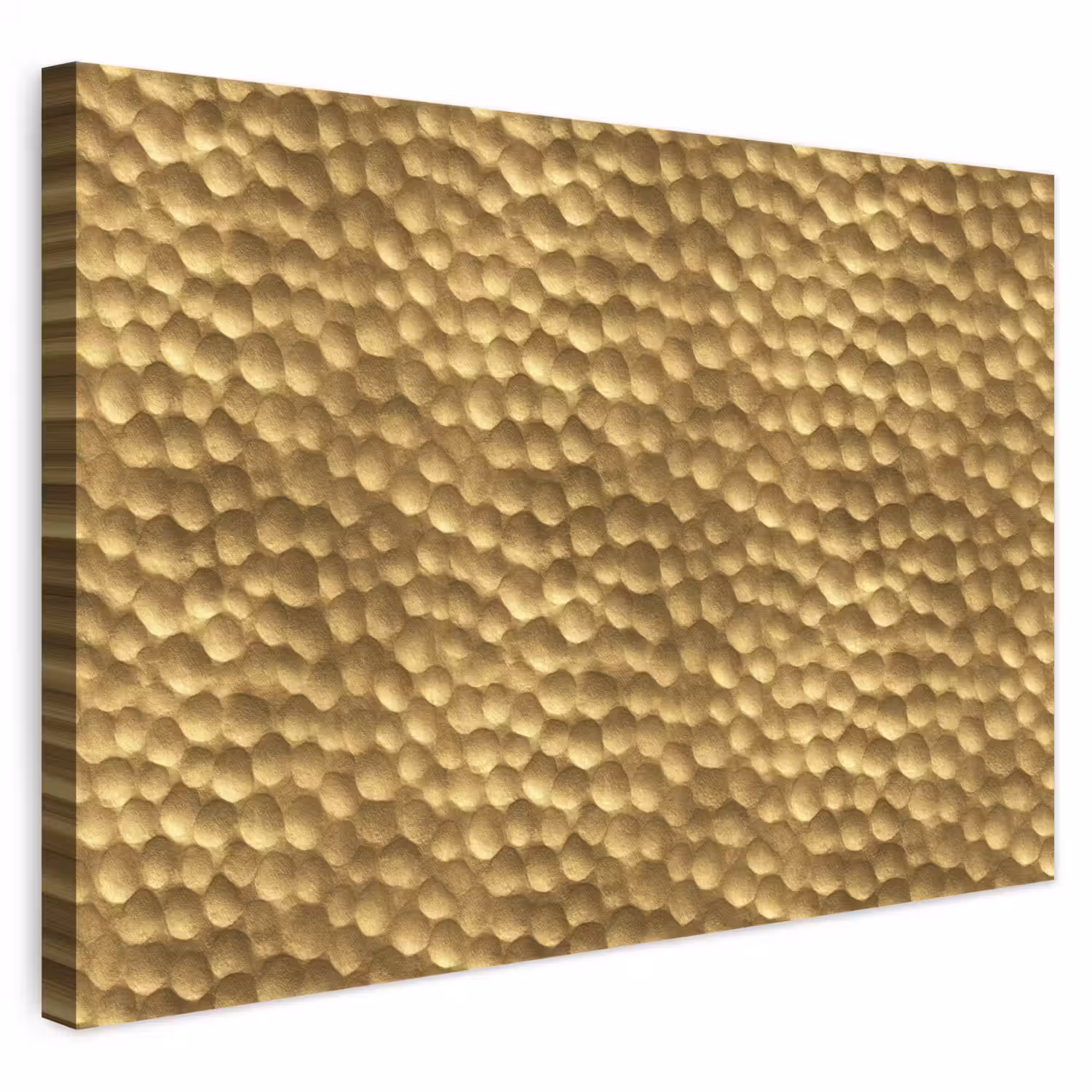 Metaal - Dynamisch - Goud canvas 2cm klein 34 -3d