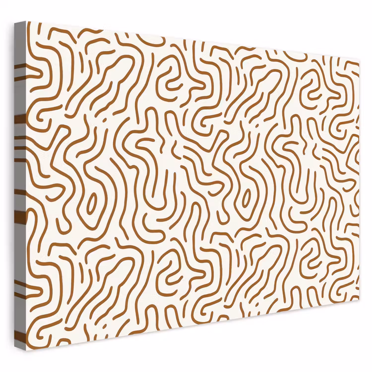 Minimalistisch - Patroon - Terracotta canvas 2cm klein 34 -3d