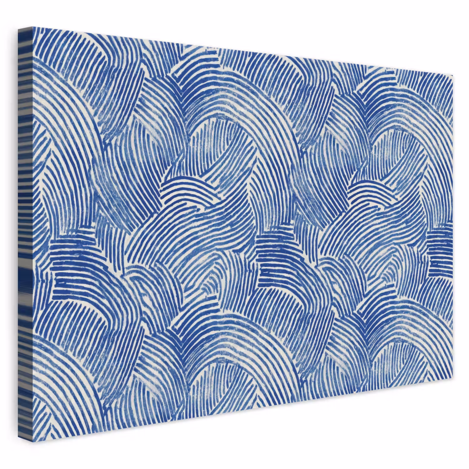 Modern - Abstract - Blauw canvas 2cm klein 34 -3d