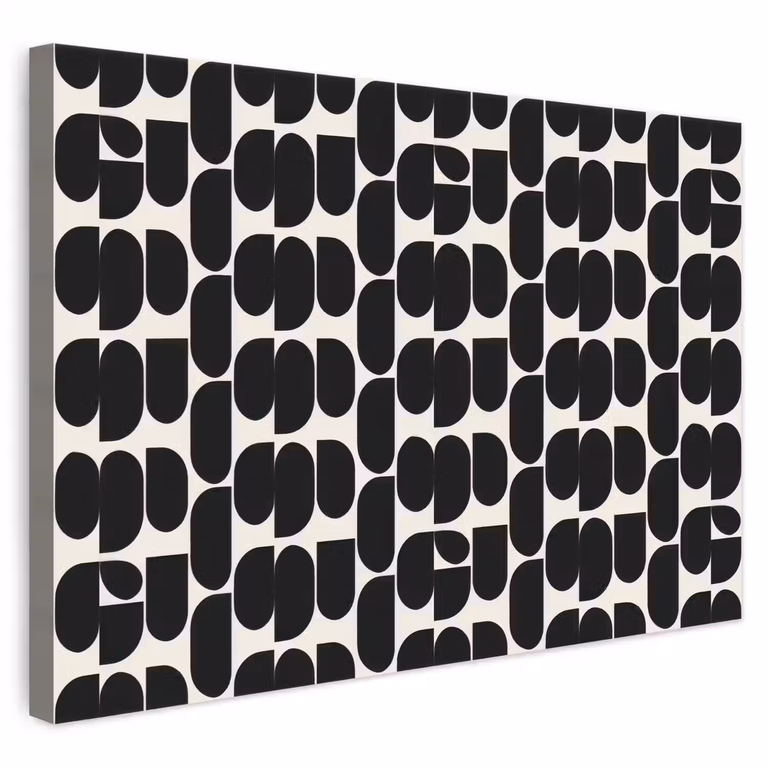Modern - Patroon - Zwart canvas 2cm klein 34 -3d