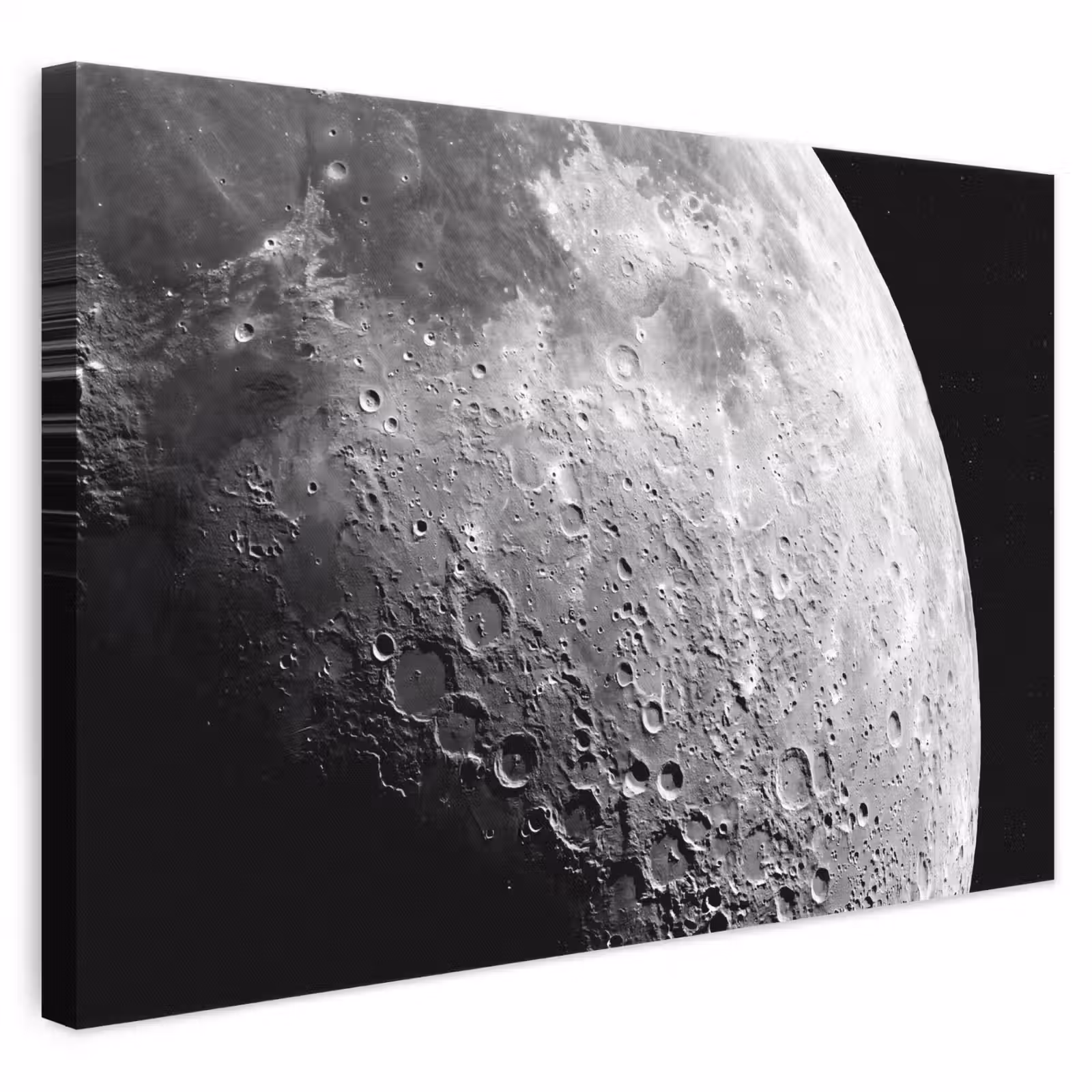 Leinwandbild - Mond – Krater – Weltraum - Maan - Kraters - Ruimte canvas 2cm klein