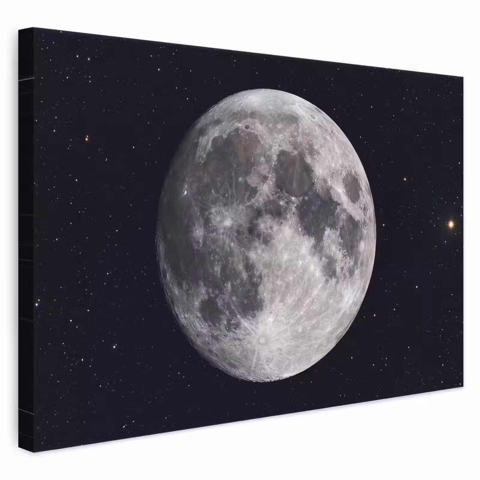 Leinwandbild - Mond – Sterne – Weltraum - Maan - Sterren - Ruimte canvas 2cm klein