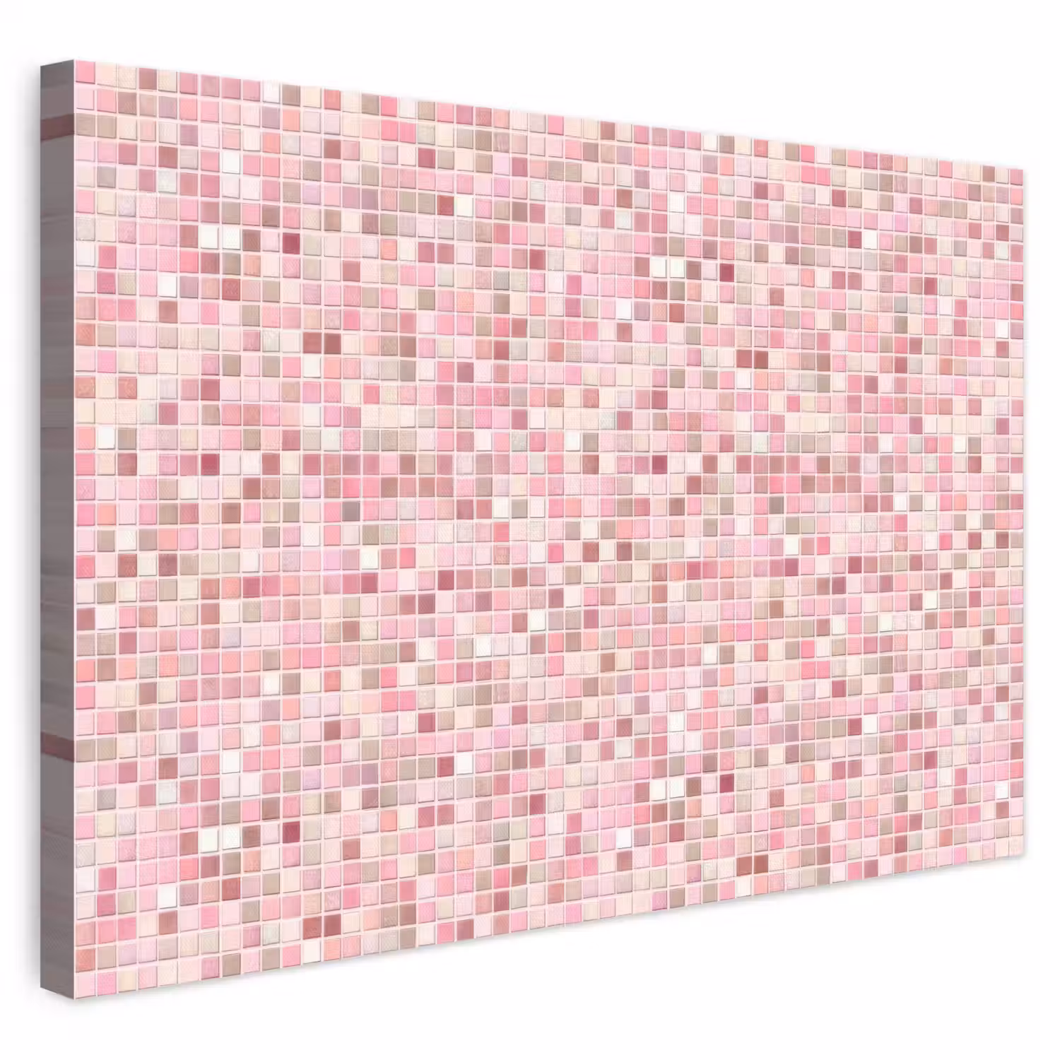 Mozaïek - Patroon - Roze canvas 2cm klein 34 -3d