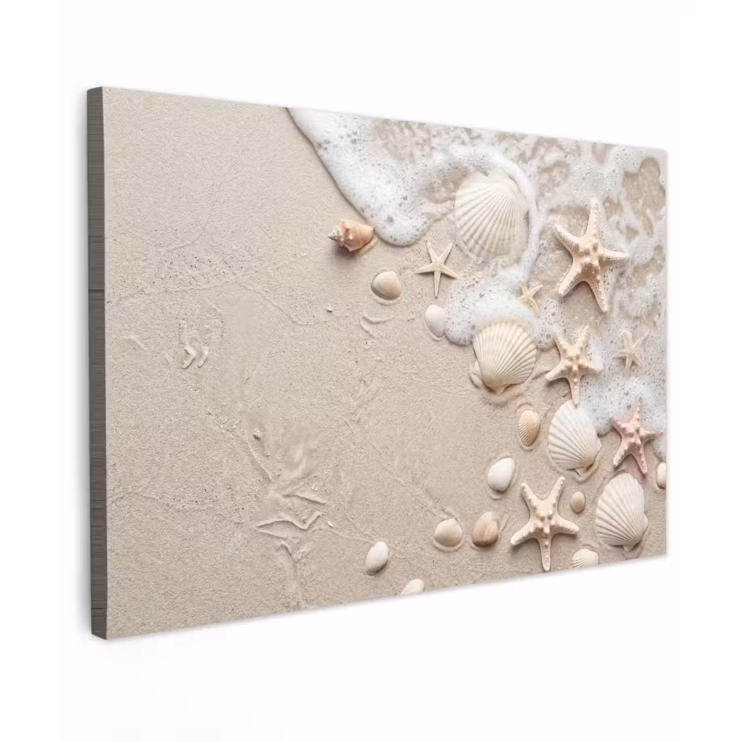 Schelpen - Zeesterren - Strand canvas 2cm klein -z3d