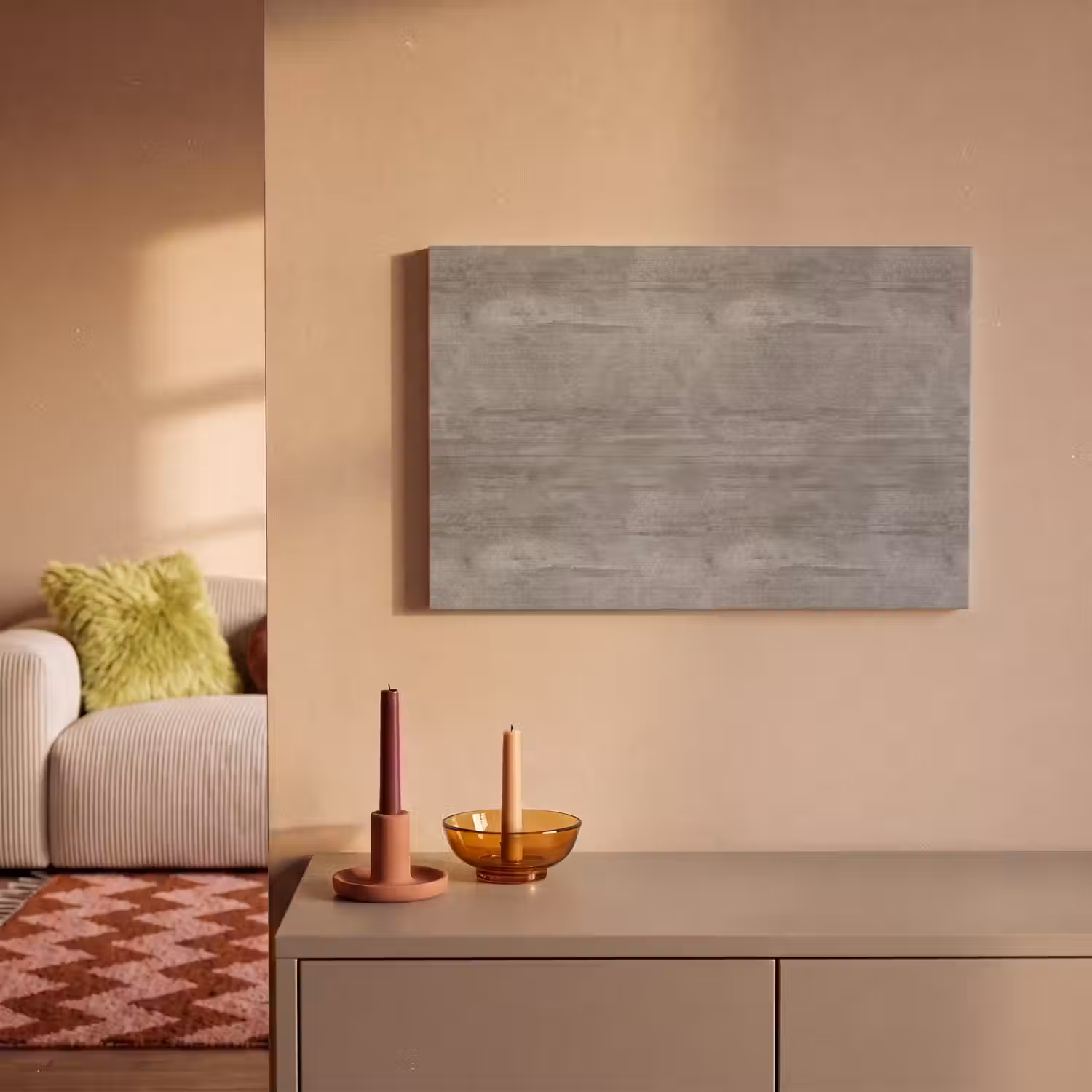 Patroon - Beton - Grijs canvas 2cm klein 34 -sfeer1