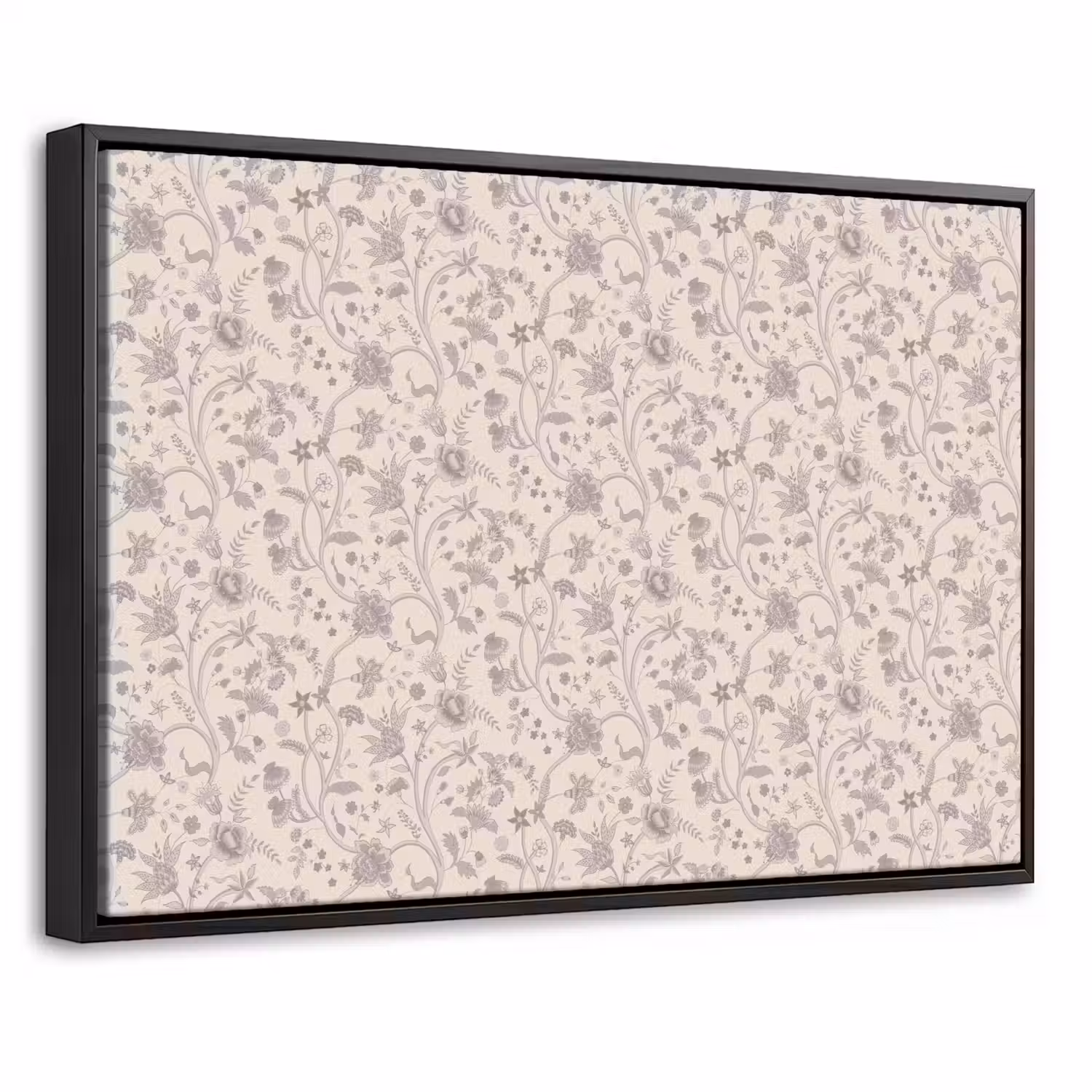 Patroon - Bloemen - Paars Canvas met baklijst klein 1125 -threedimensional_3d_global