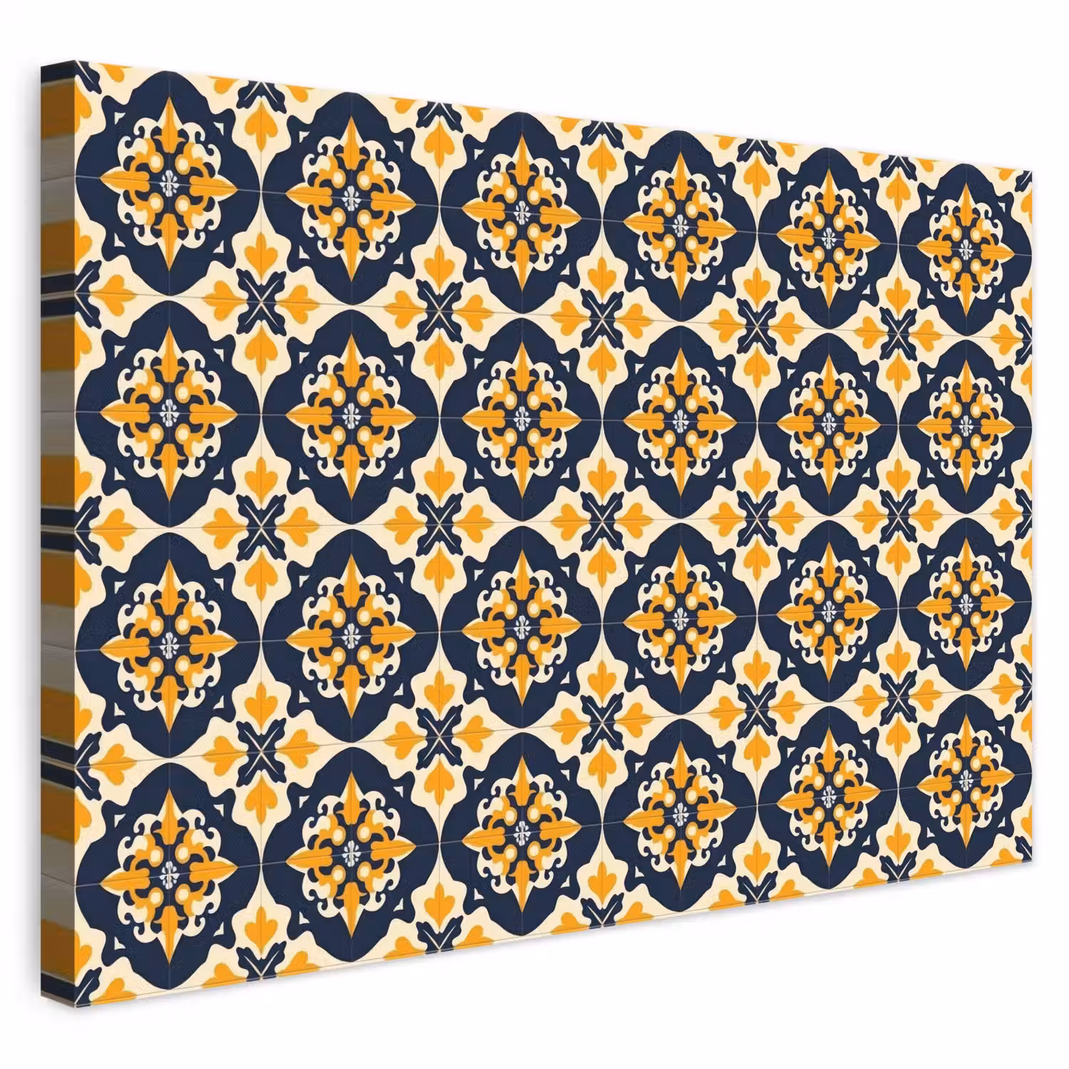 Patroon - Siertegel - Kleurrijk canvas 2cm klein 34 -3d