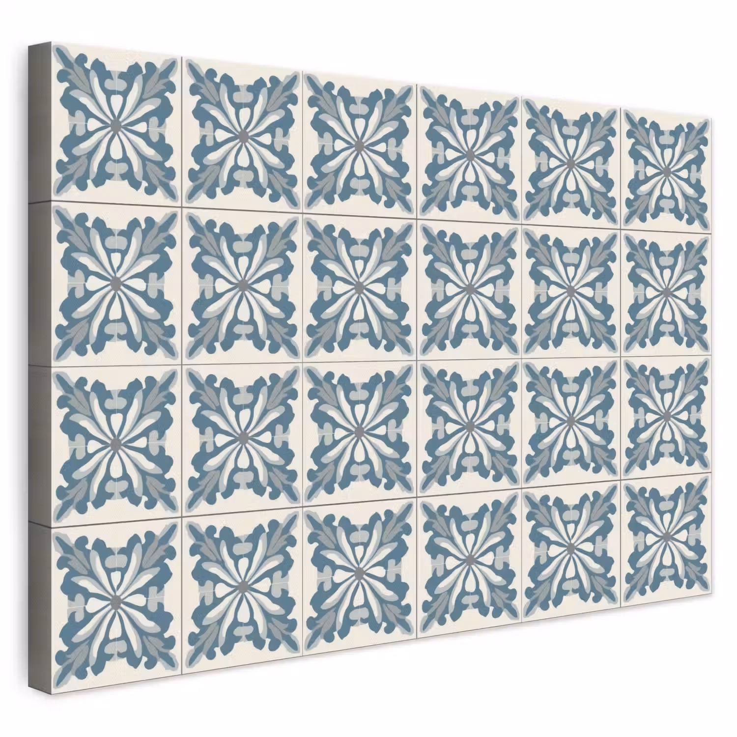 Dessin - Tegel - Blauw canvas 2cm klein 34 -3d