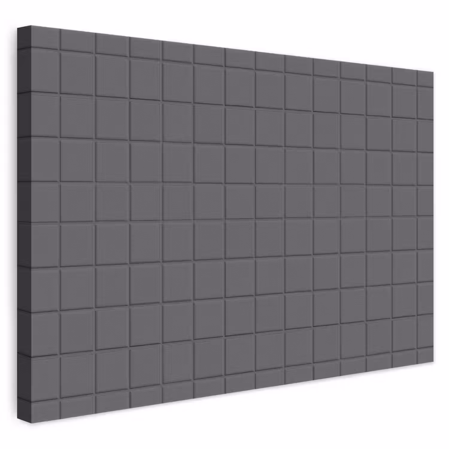 Patroon - Tegel - Grafiet - Grijs canvas 2cm klein 34 -3d