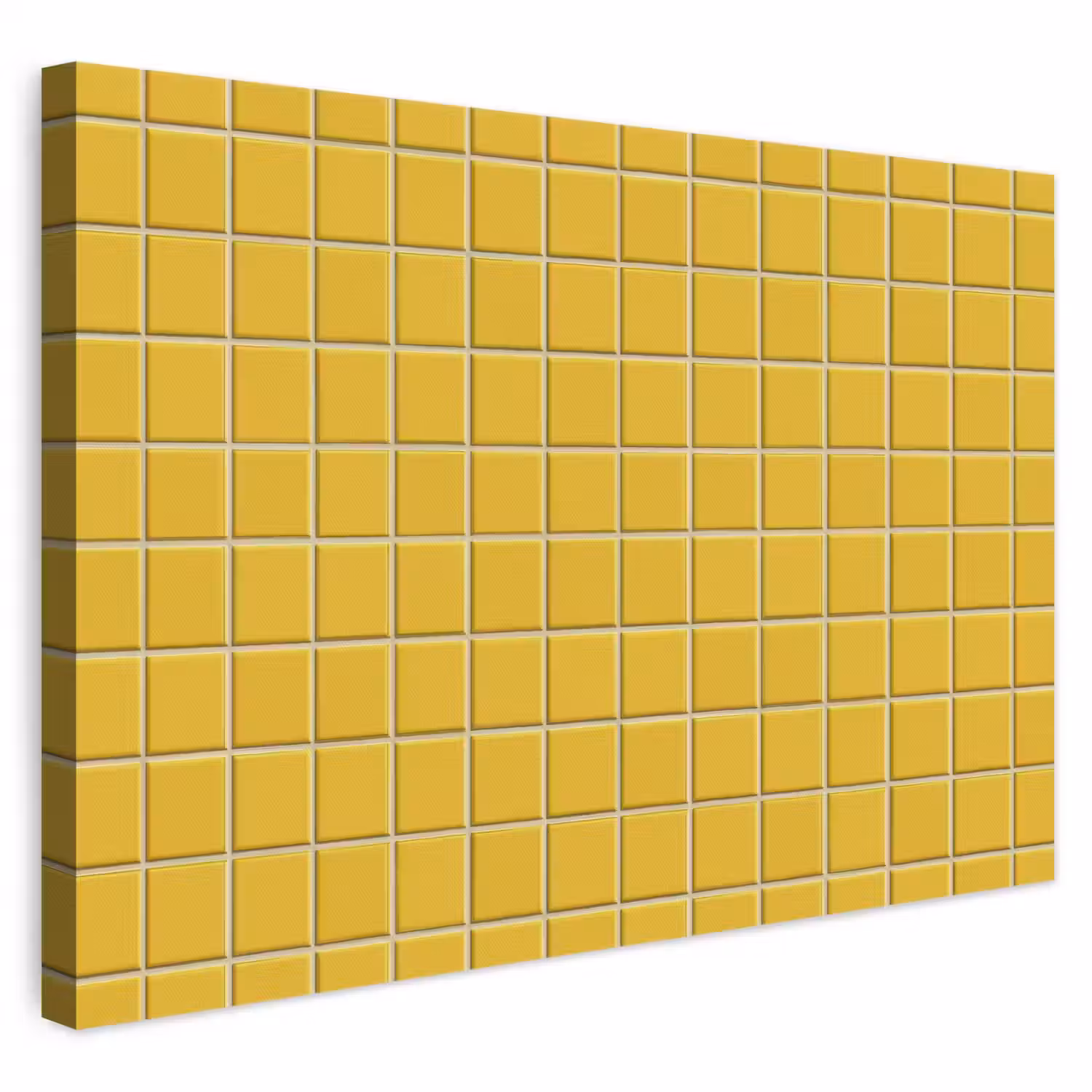 Patroon - Tegel - Okergeel canvas 2cm klein 34 -3d