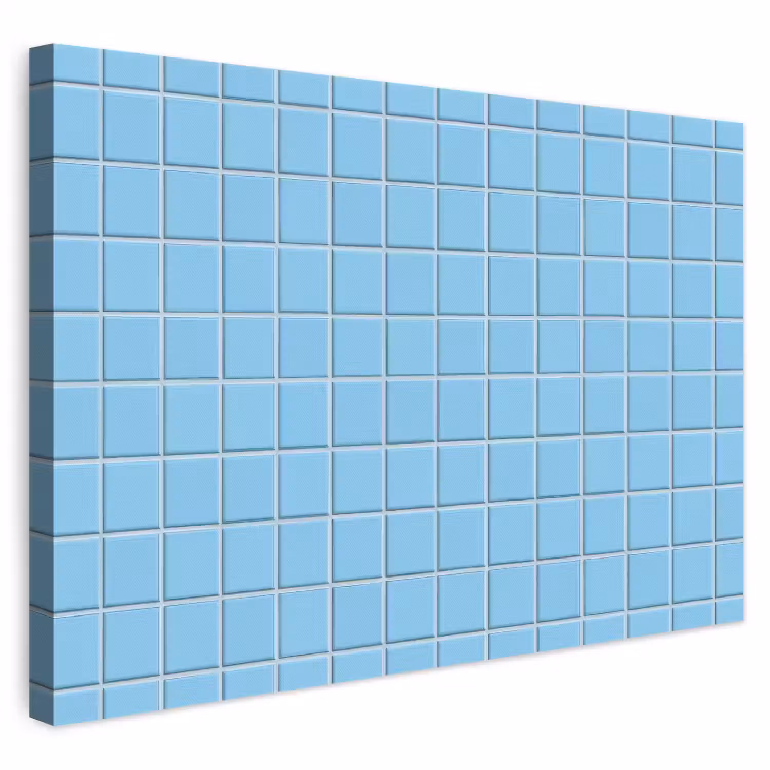 Patroon - Tegel - Pastel - Blauw canvas 2cm klein 34 -3d