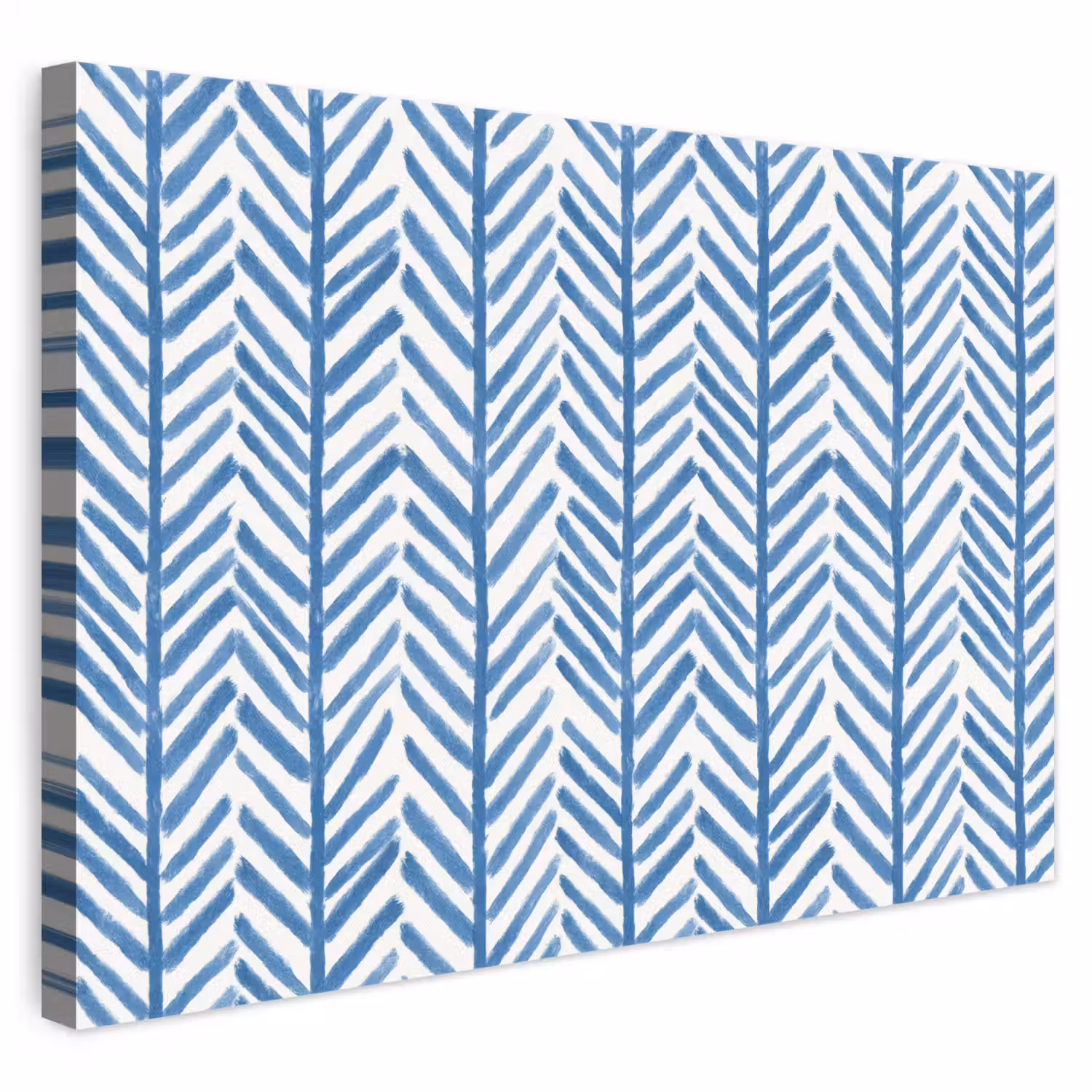 Patroon - Streep - Blauw canvas 2cm klein 34 -3d