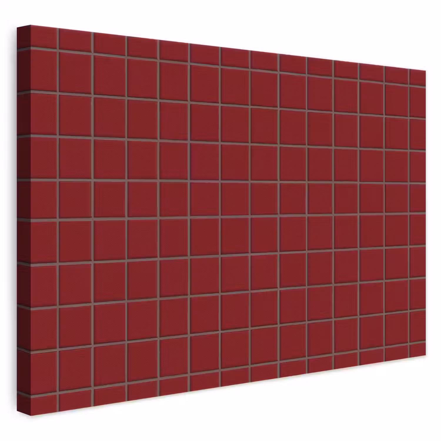 Patroon - Tegels - Burgundy canvas 2cm klein 34 -3d