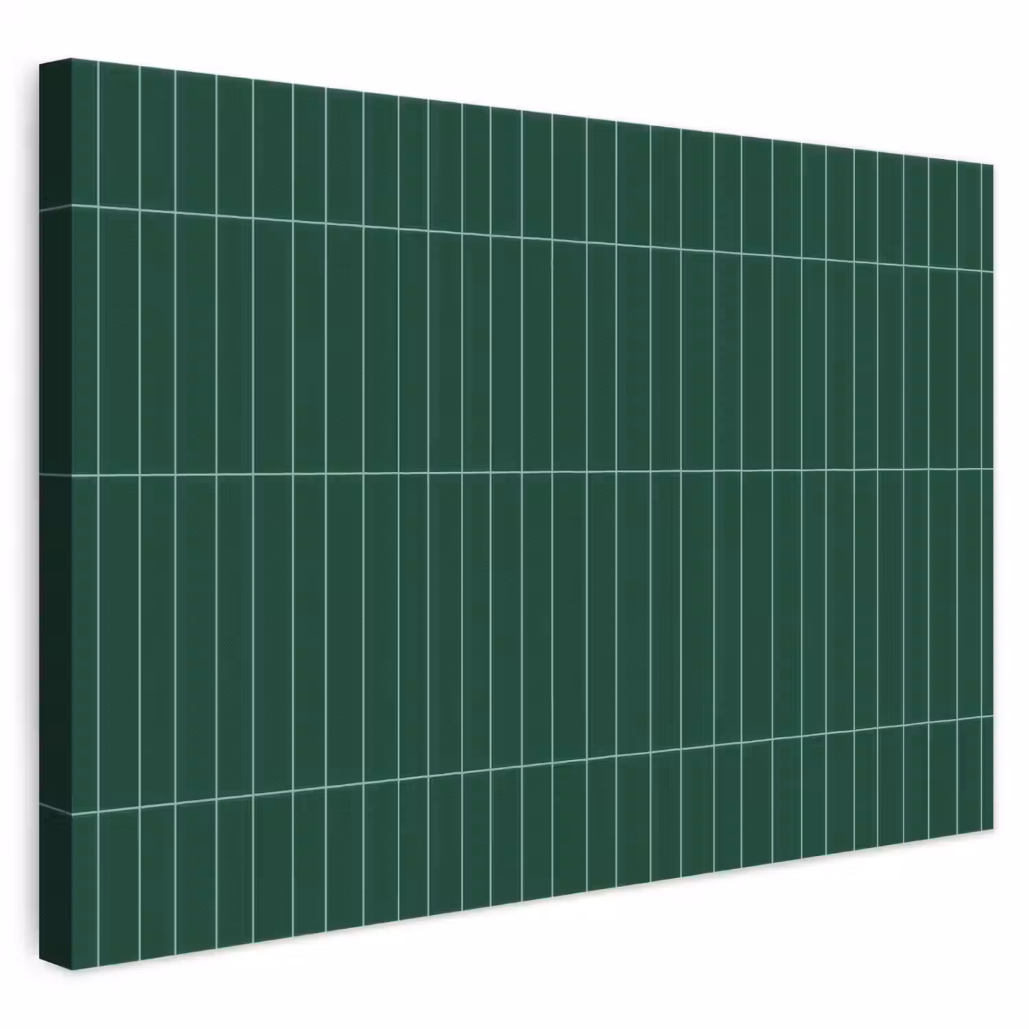 Patroon - Tegels - Donkergroen canvas 2cm klein 34 -3d