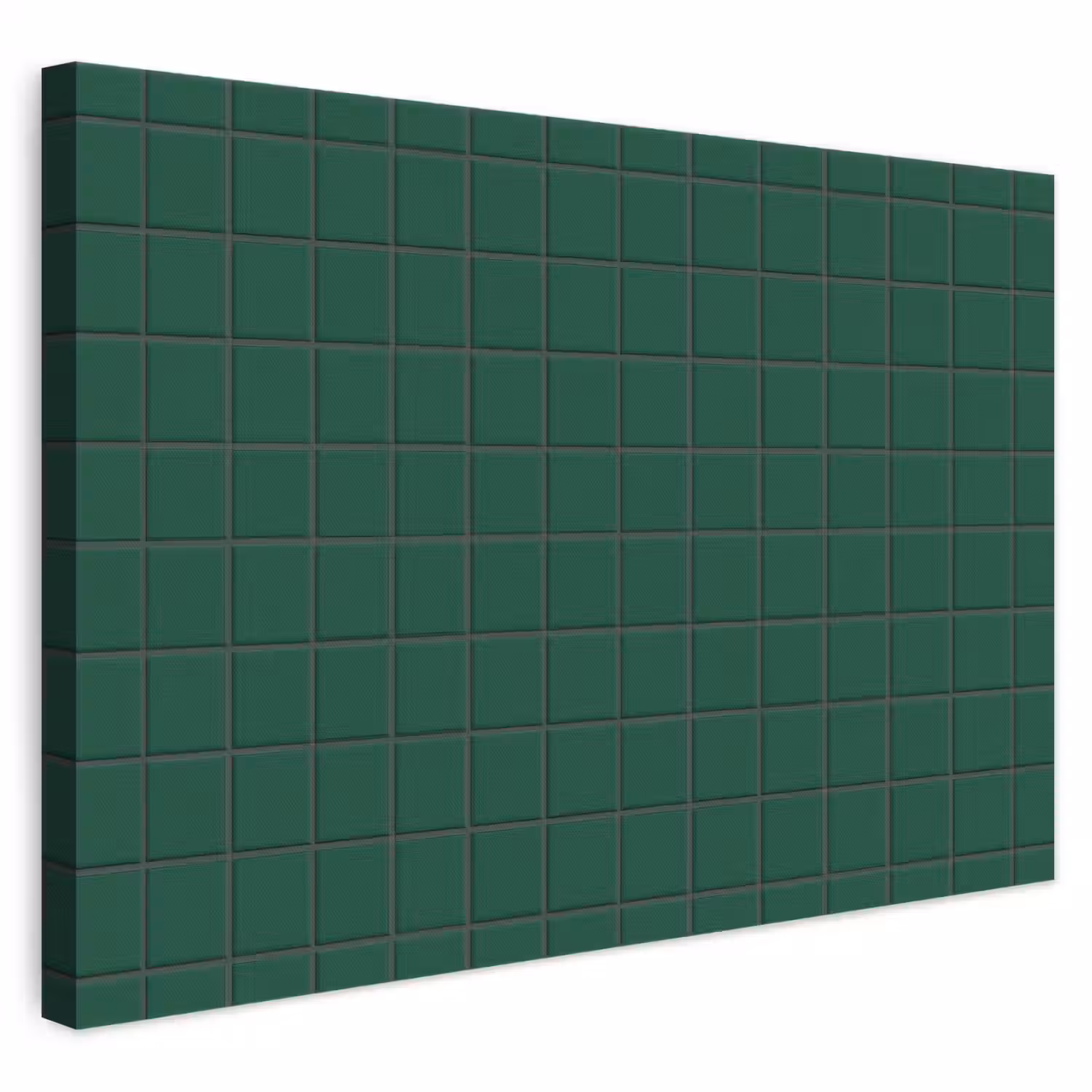 Patroon - Tegels - Dennen - Groen canvas 2cm klein 34 -3d
