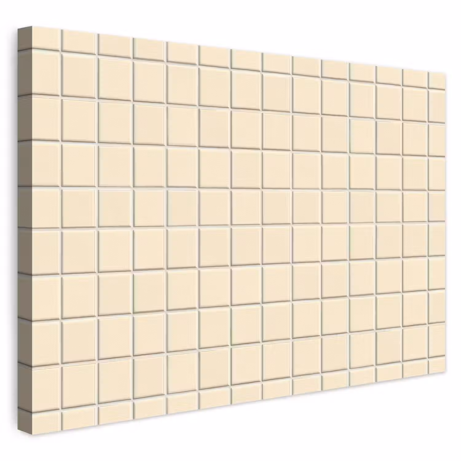 Patroon - Tegels - Gebroken - Wit canvas 2cm klein 34 -3d