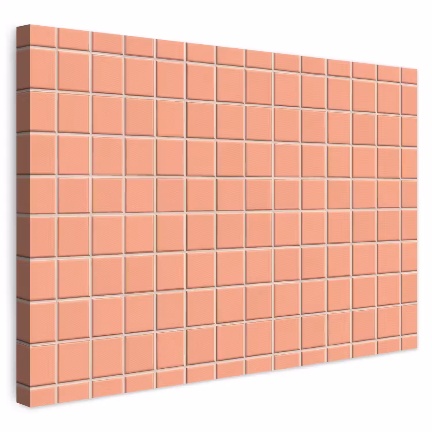 Patroon - Tegels - Perzik canvas 2cm klein 34 -3d