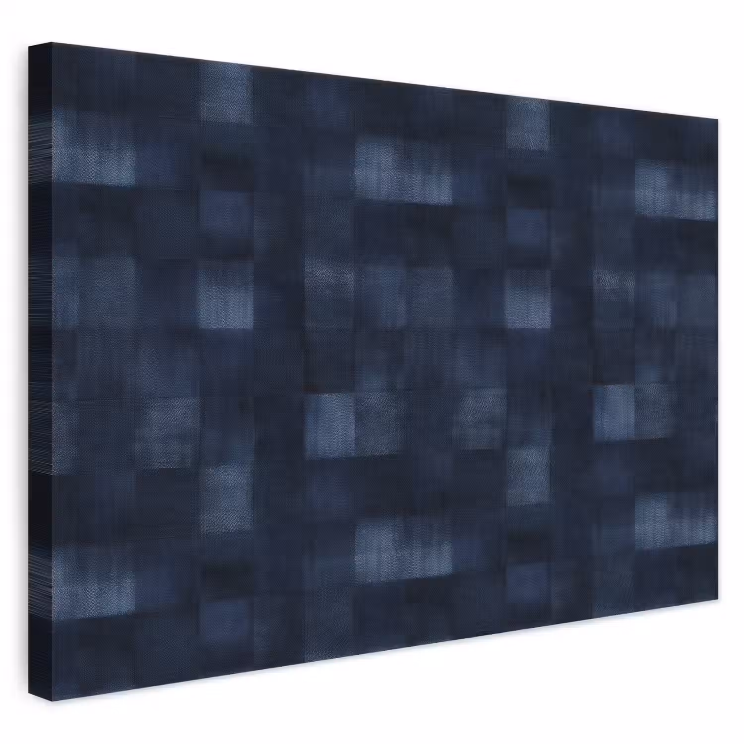 Patroon - Ruit - Marineblauw canvas 2cm klein 34 -3d