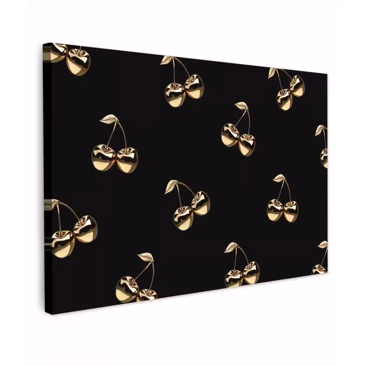 Patroon - Kersen - Goud - Chrome canvas 2cm klein -z3d