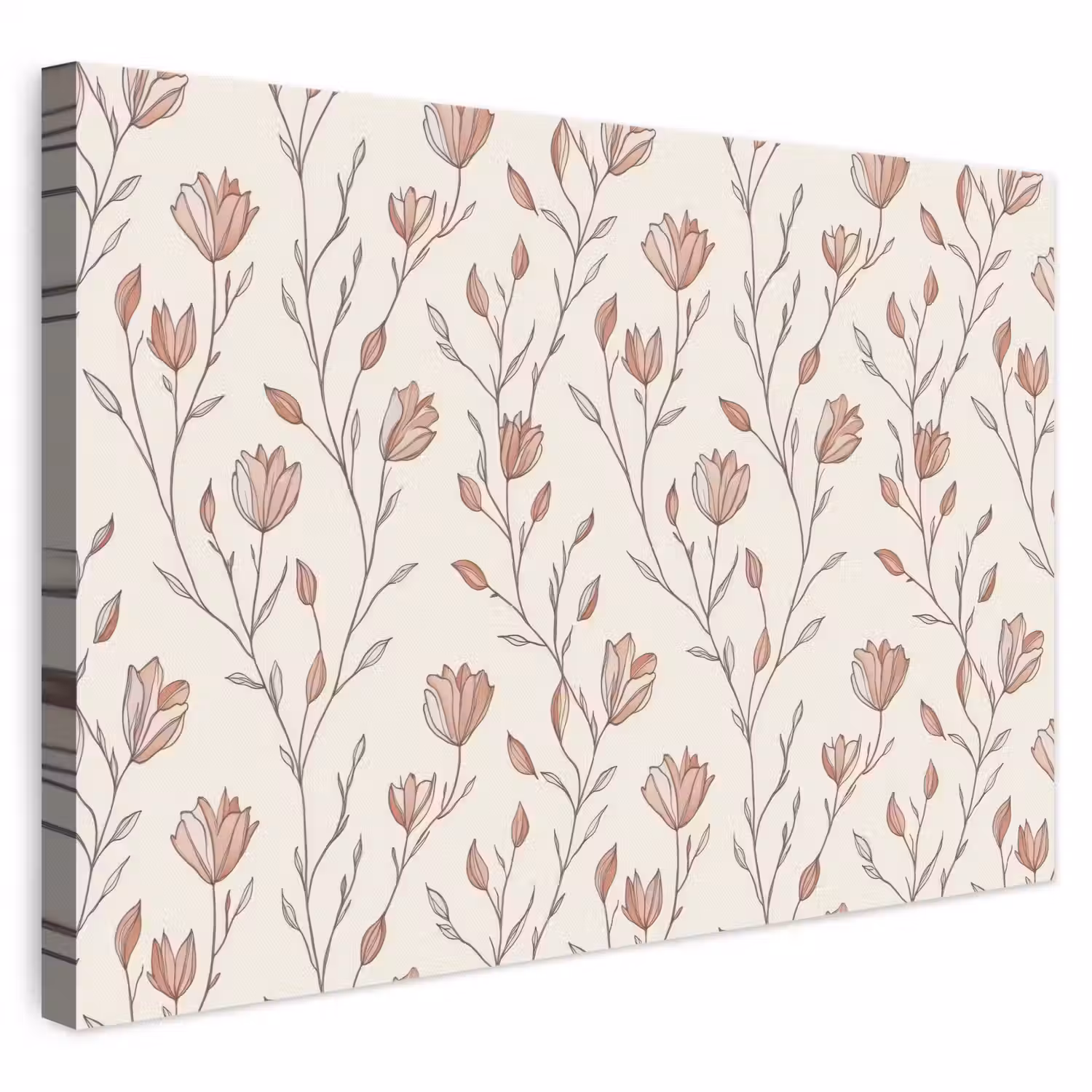 Patroon - Klassiek - Roze canvas 2cm klein 34 -3d