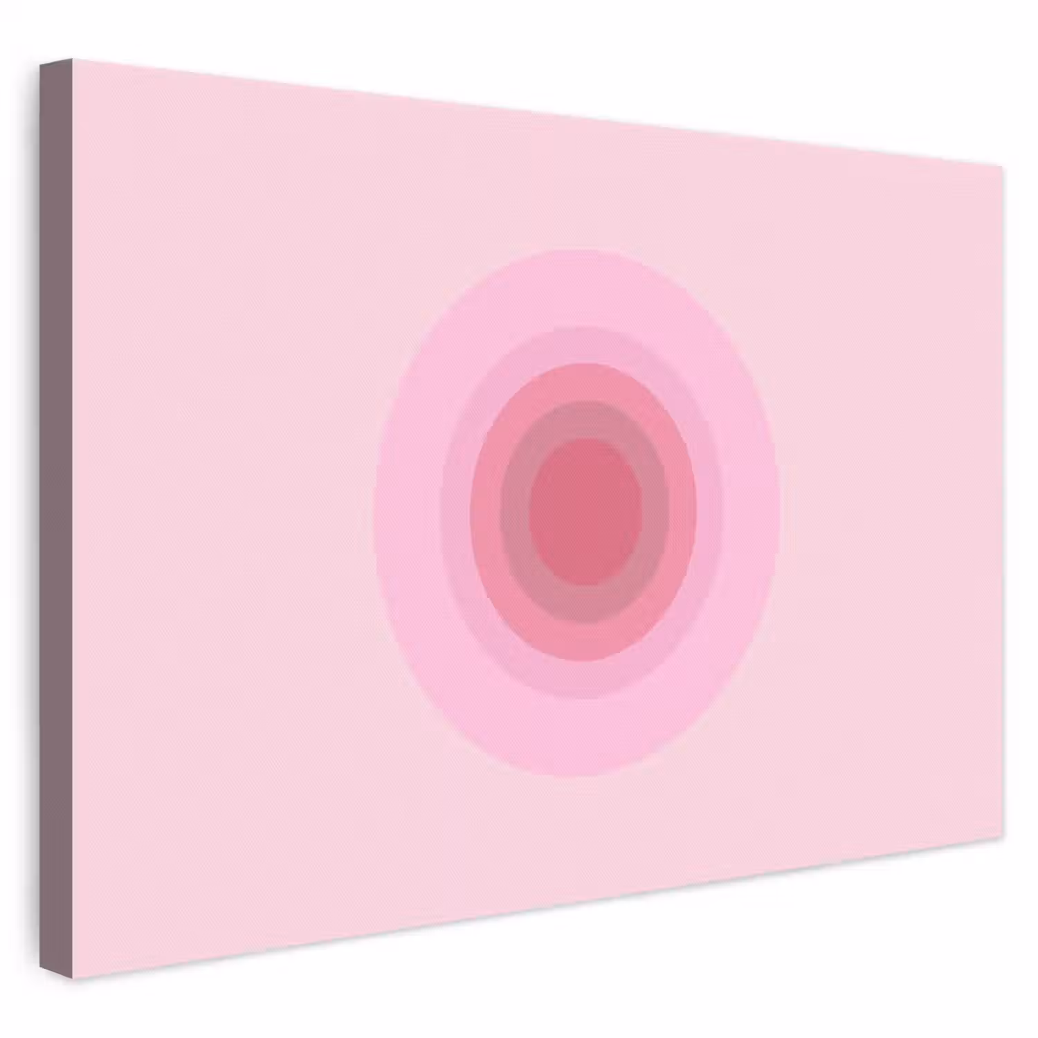 Patroon - Cirkels - Abstract - Roze - Modern canvas 2cm klein -3d
