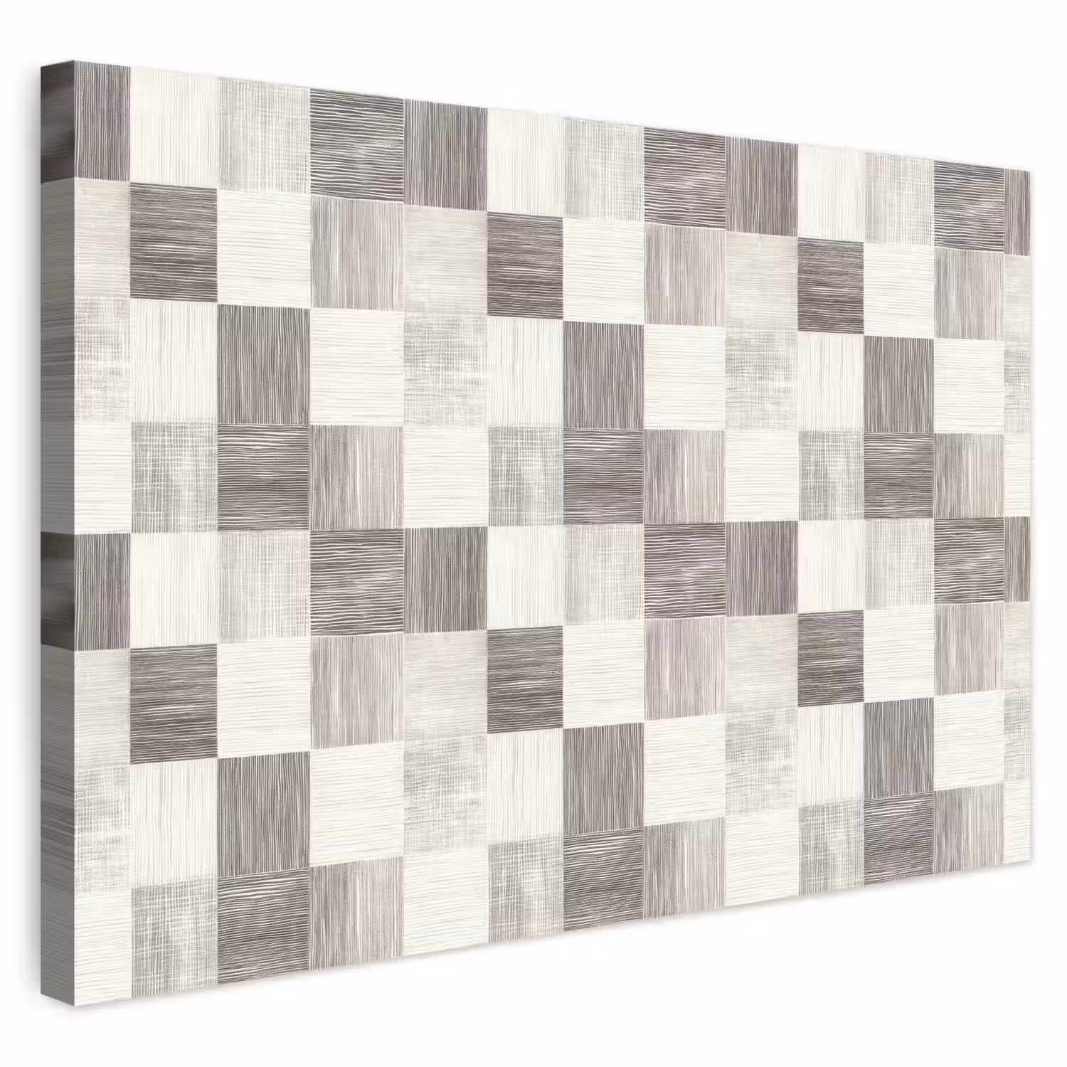 Patroon - Dambord - Houtnerf canvas 2cm klein 34 -3d